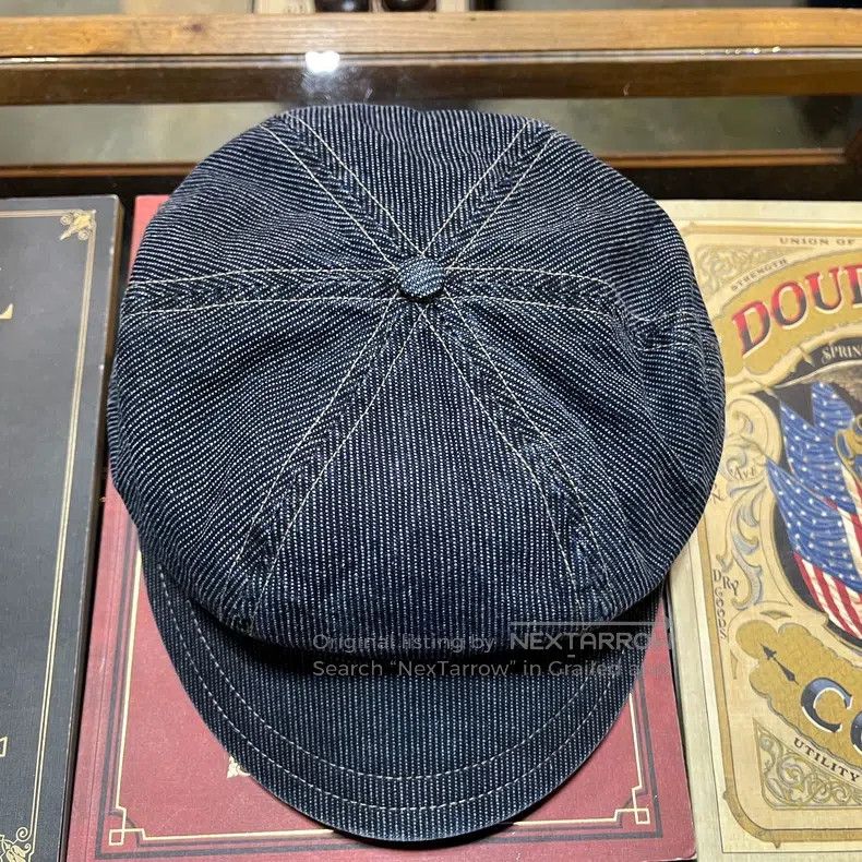RRL Ralph Lauren RRL Ralph Lauren Indigo Dyed Patchwork Cap Size ONE SIZE - 2 Thumbnail