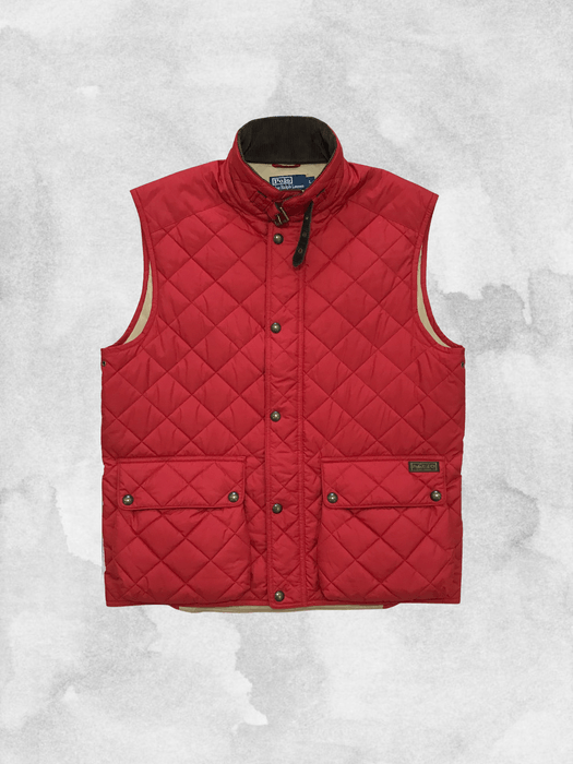 Ralph Lauren POLO Ralph Lauren Quilted Vest Corduroy Gilet Diamond Club
