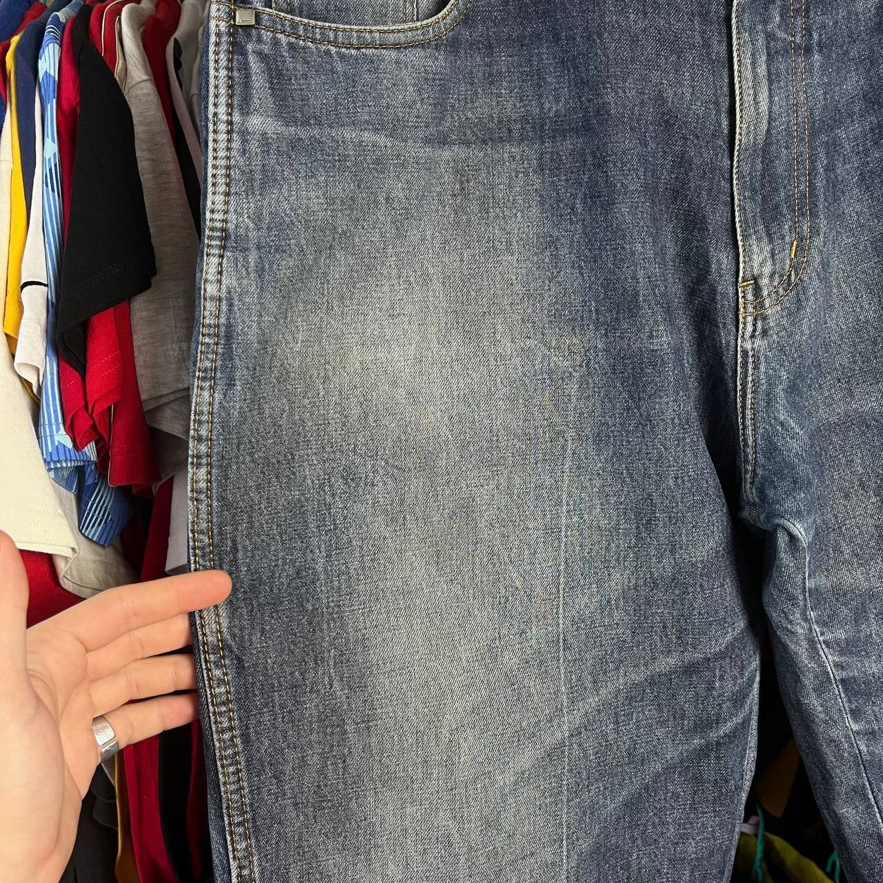 Fubu Vintage 90s FUBU Relaxed Rap Baggy Blue Faded Denim Pants Size US 40 / EU 56 - 4 Thumbnail