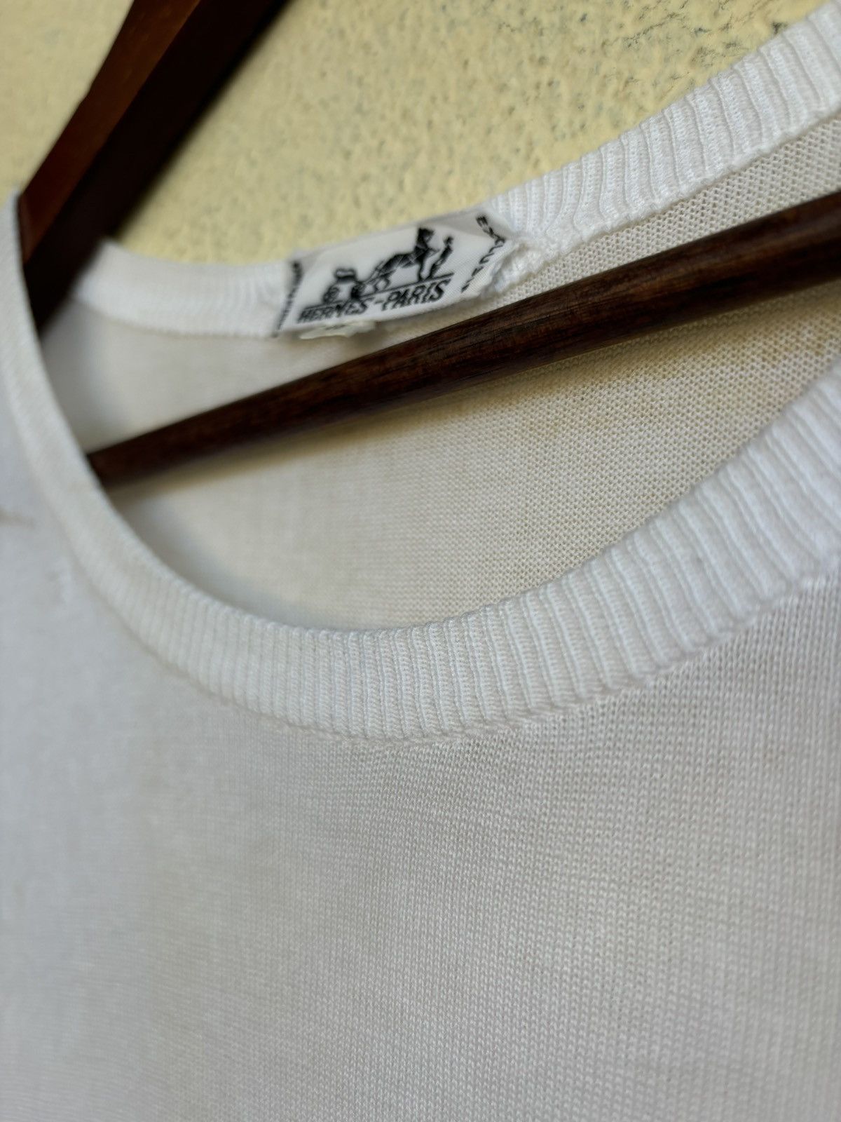 Hermes Vintage 70’s Hermes Small Logo Plain Tshirt Size US M / EU 48-50 / 2 - 6 Thumbnail