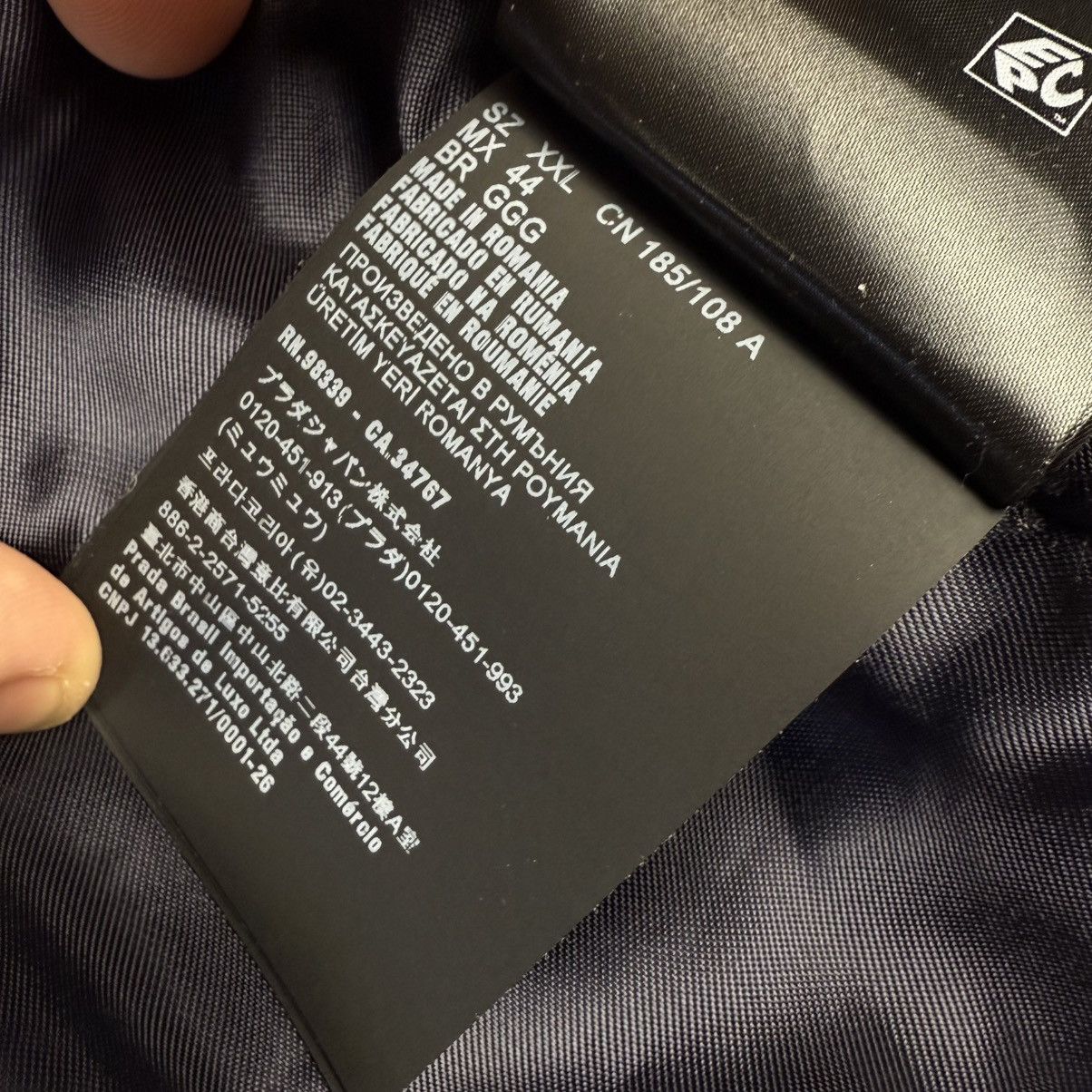 Prada Prada Corduroy Logo Snap Button Up ‘Navy’ Shirt Jacket Size US XXL / EU 58 / 5 - 10 Thumbnail