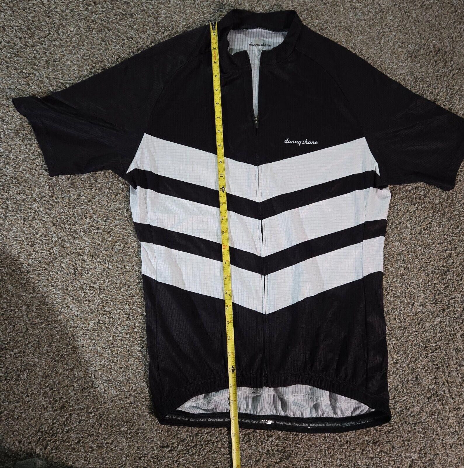 Designer Black And White Danny Shane Bicycle Jersey Size XL Size ONE SIZE - 4 Thumbnail