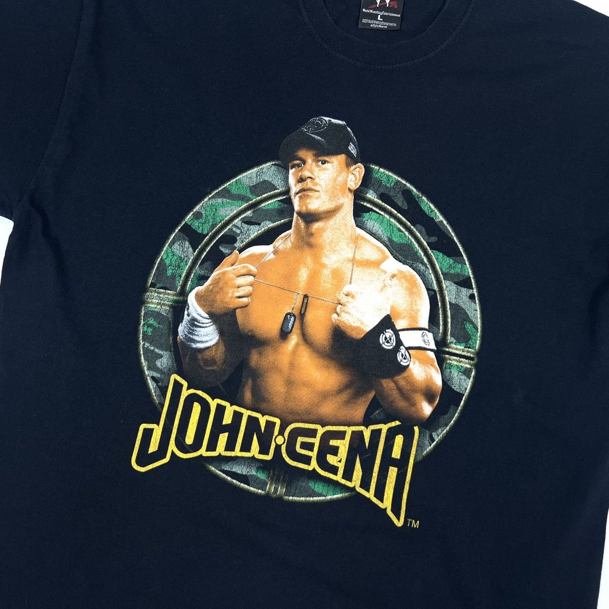 Vintage Vintage 2007 WWE WWF John Cena Black Cotton T Shirt Size L Size US L / EU 52-54 / 3 - 5 Thumbnail