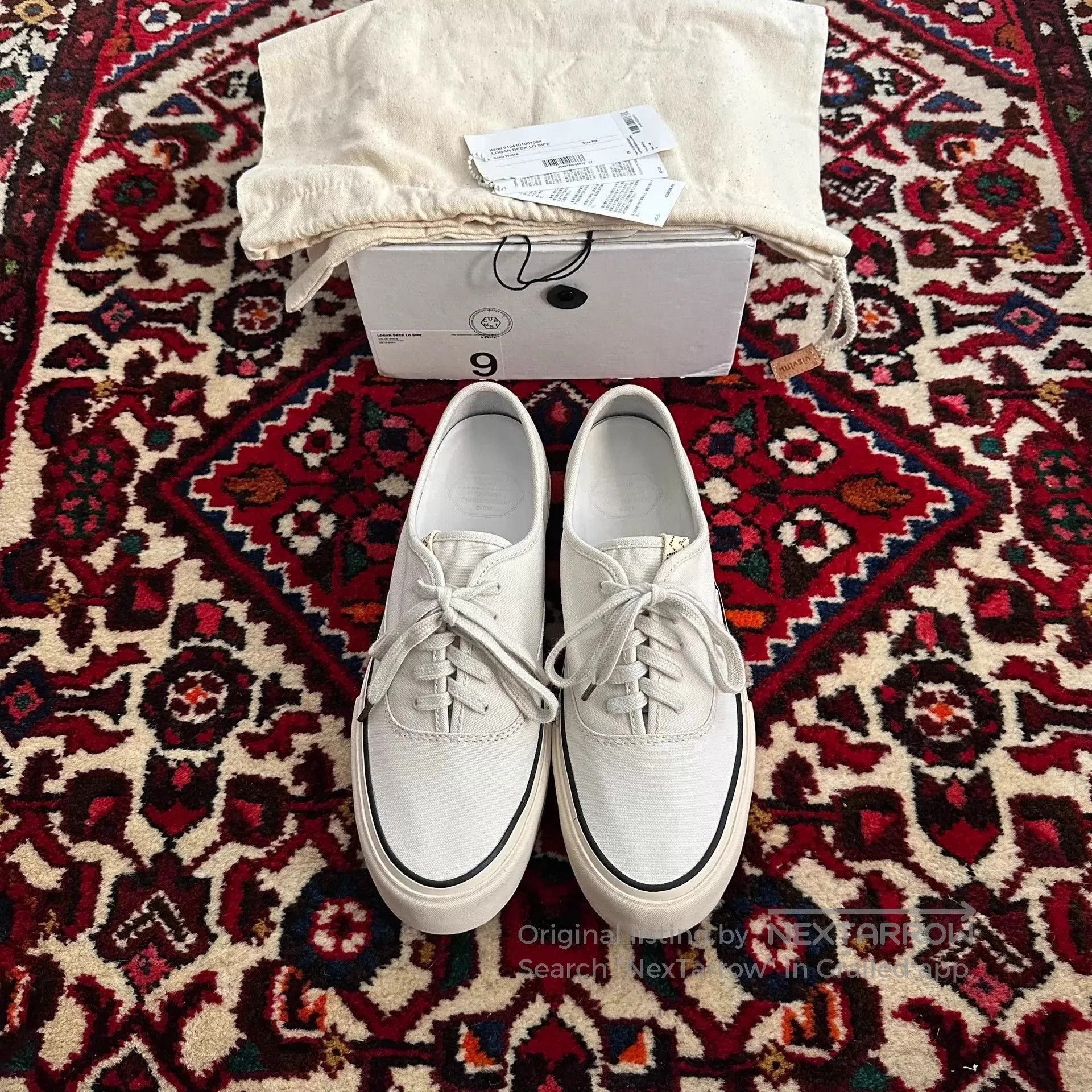 Visvim White Low-Top Lace-Up Casual Shoes Size 9. Size US 9 / EU 42 - 1 Thumbnail