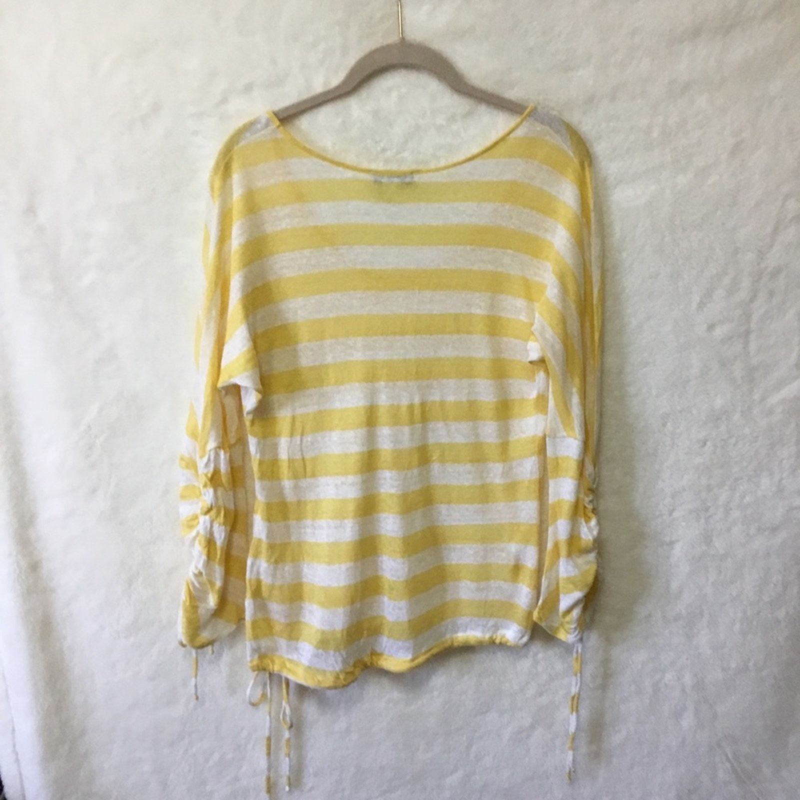 Coldwater Creek Coldwater Creek Yellow Stripped Long Sleeve Shirt Size XS / US 0-2 / IT 36-38 - 7 Thumbnail