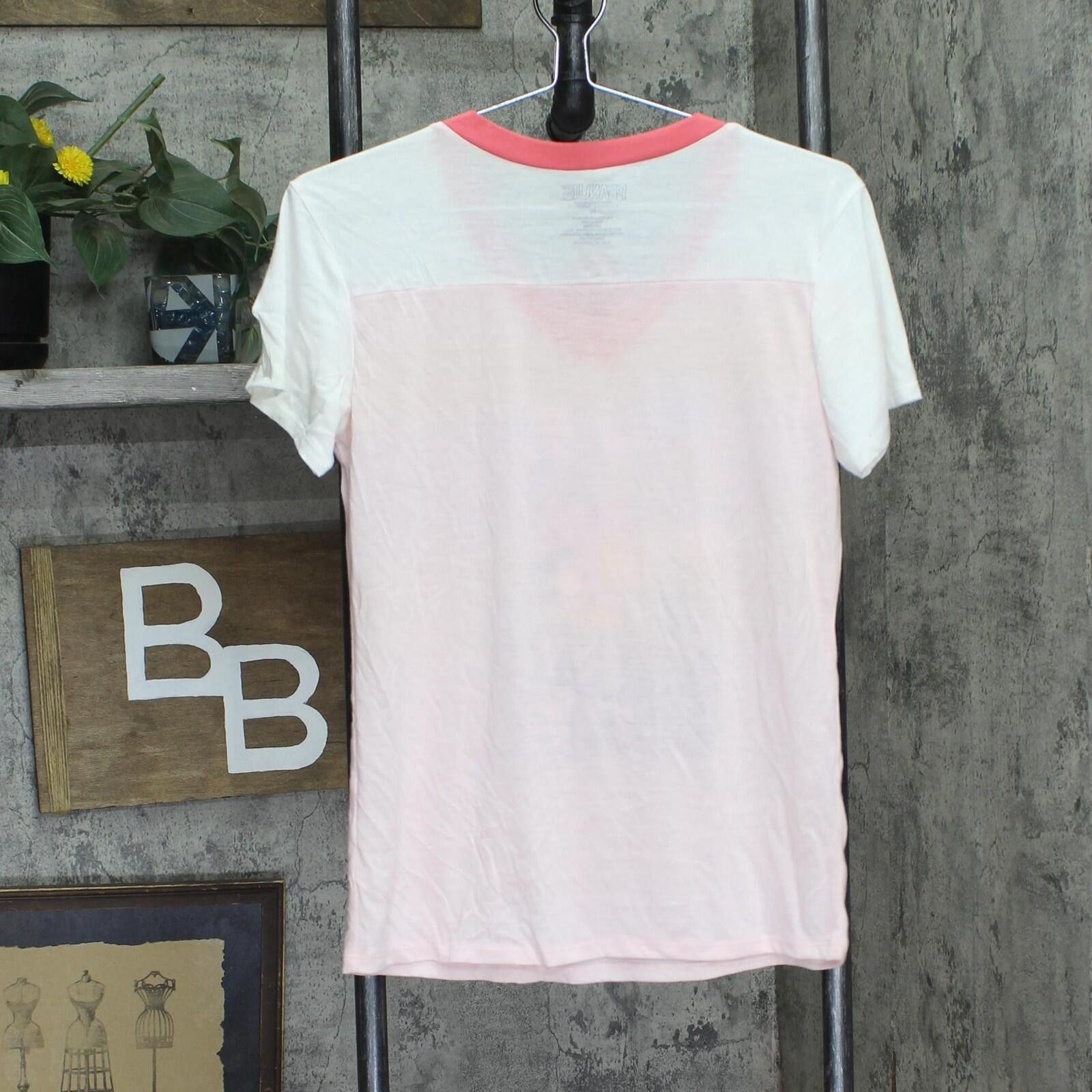 Peanuts Nwt Peanuts Graphic Tee Coral / Ivory / Neon Coral Pink S Size S / US 4 / IT 40 - 2 Thumbnail