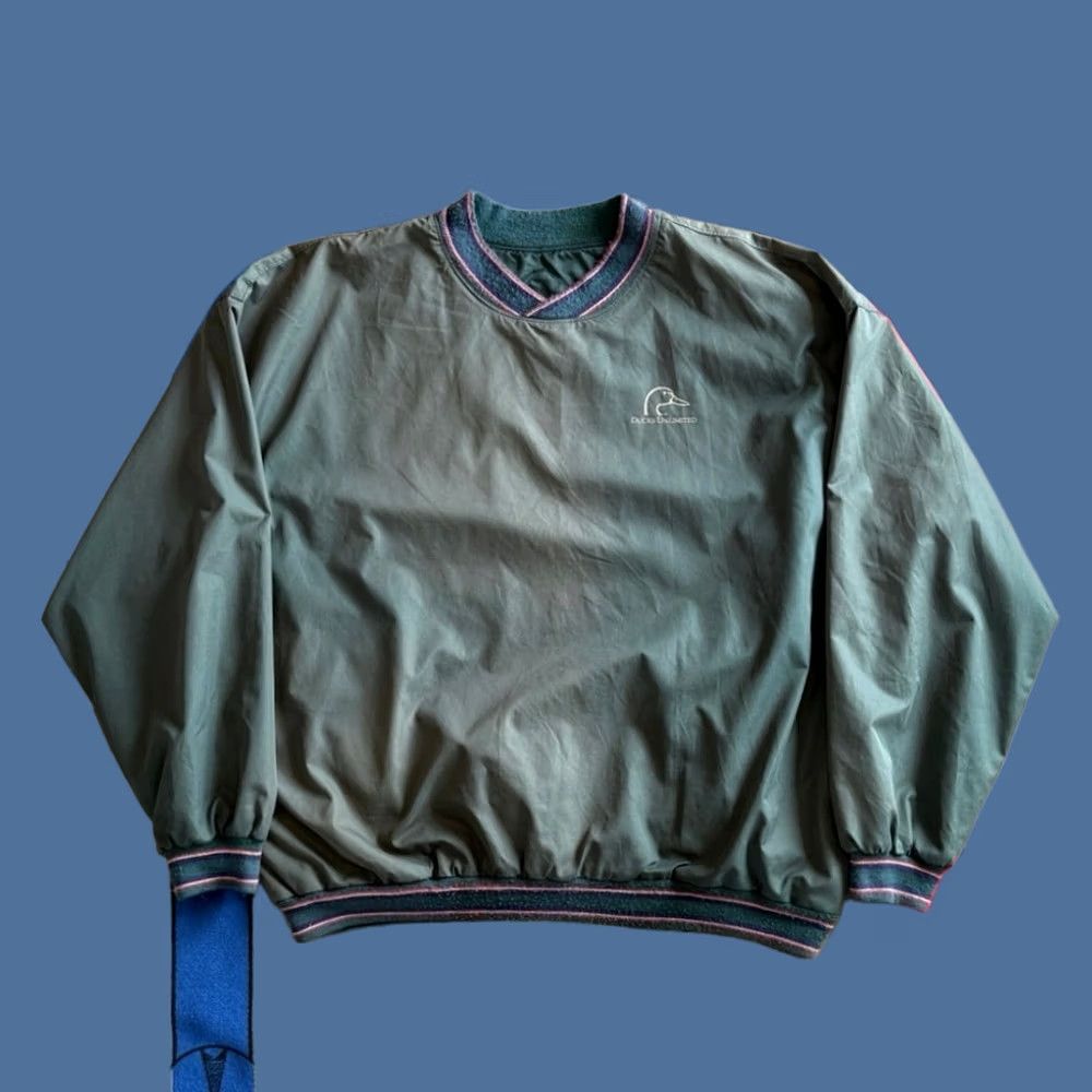 Vintage VINTAGE Ducks Unlimited Pullover Windbreaker XL Green 90s Outdoor Nature Hunting Mens Size US XL / EU 56 / 4 - 1 Thumbnail