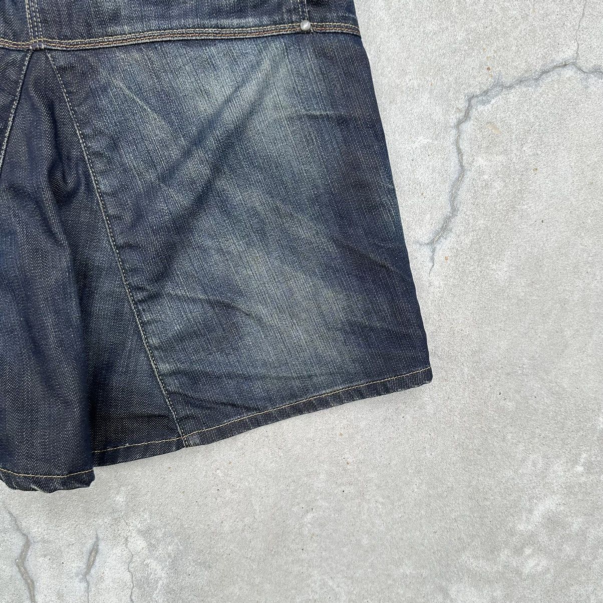 G-Star × Vintage Vintage G Star Raw Midi Skirt Japanese Style Y2K 00s USA Size 26" / US 2 / IT 38 - 4 Thumbnail