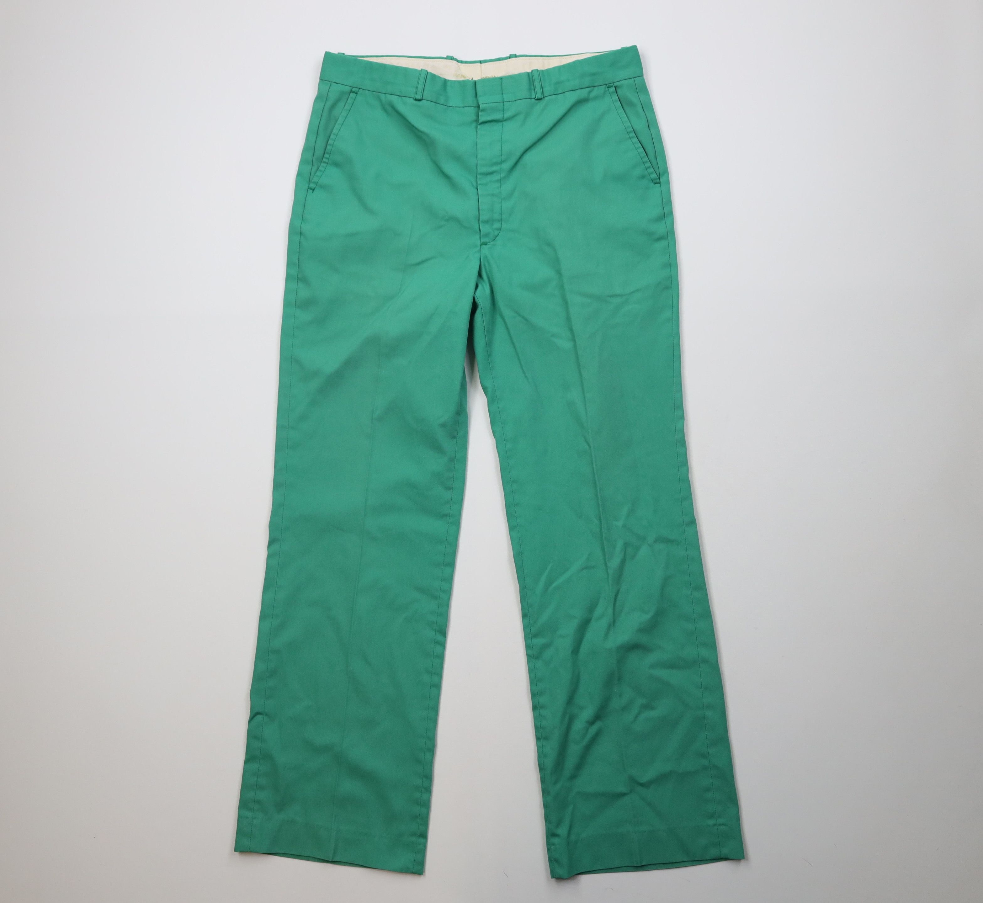 Vintage Vintage 70s Streetwear Flared Wide Leg Chino Pants Mint USA Size US 36 / EU 52 - 1 Thumbnail