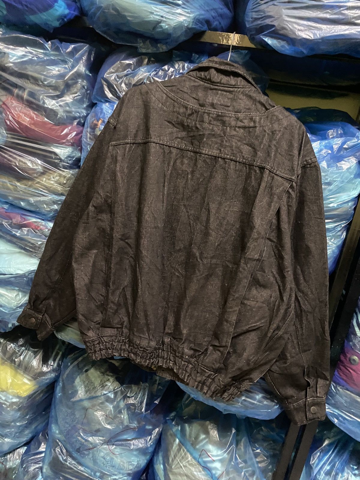 GQ VINTAGE 90s GQ FORD DARK GREY DENIM BOMBER JACKET Size US L / EU 52-54 / 3 - 12 Thumbnail