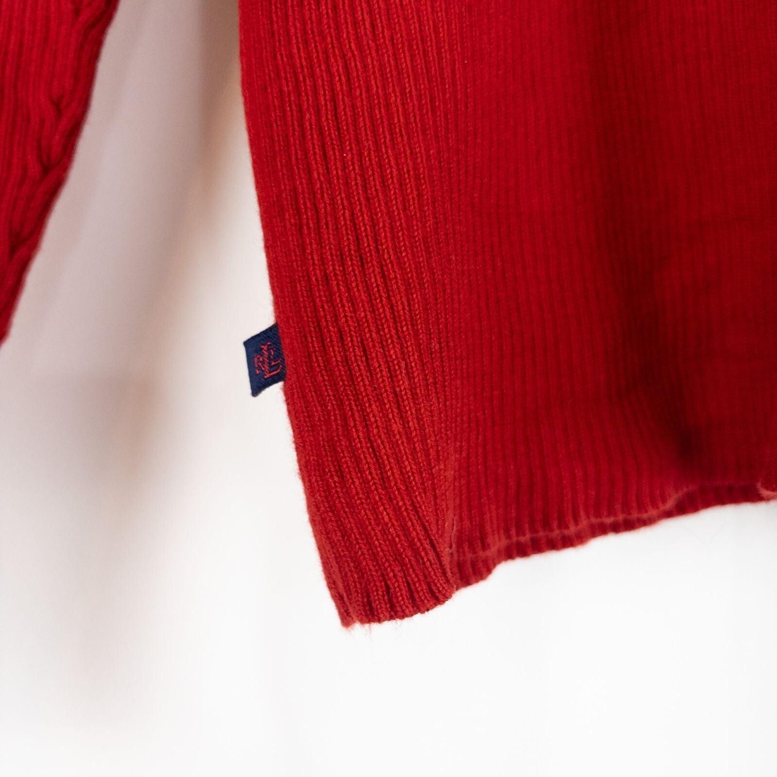 Lauren Ralph Lauren Lauren Ralph Lauren Vintage Red Solid Sweater Womens Medium Size M / US 6-8 / IT 42-44 - 2 Thumbnail