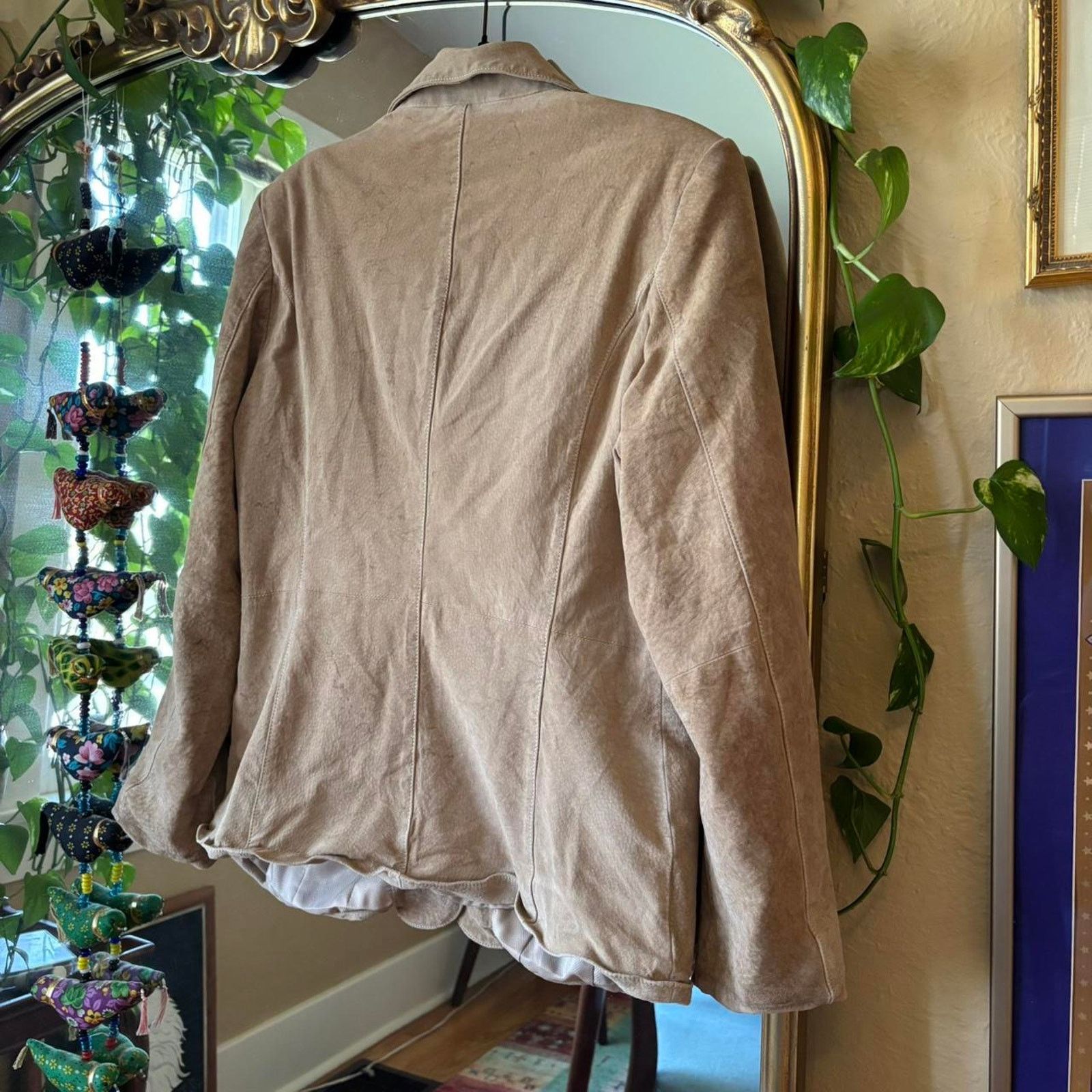 Preston & York Vintage Preston & York Tan Suede Leather Jacket Medium Y2K Size M / US 6-8 / IT 42-44 - 8 Thumbnail