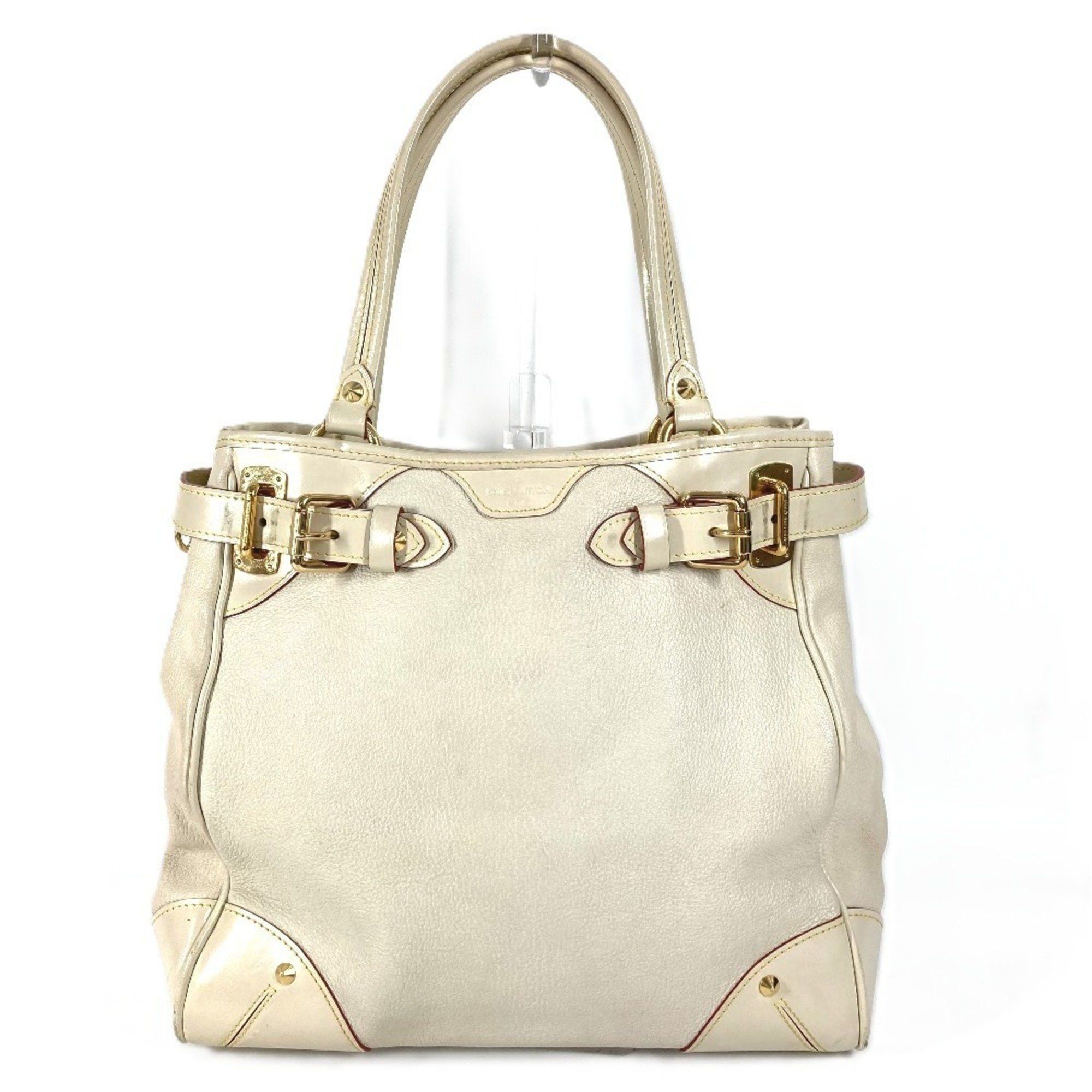 Louis Vuitton M95651 Suhali Majestiu Shoulder Bag Tote Leather Women's White
