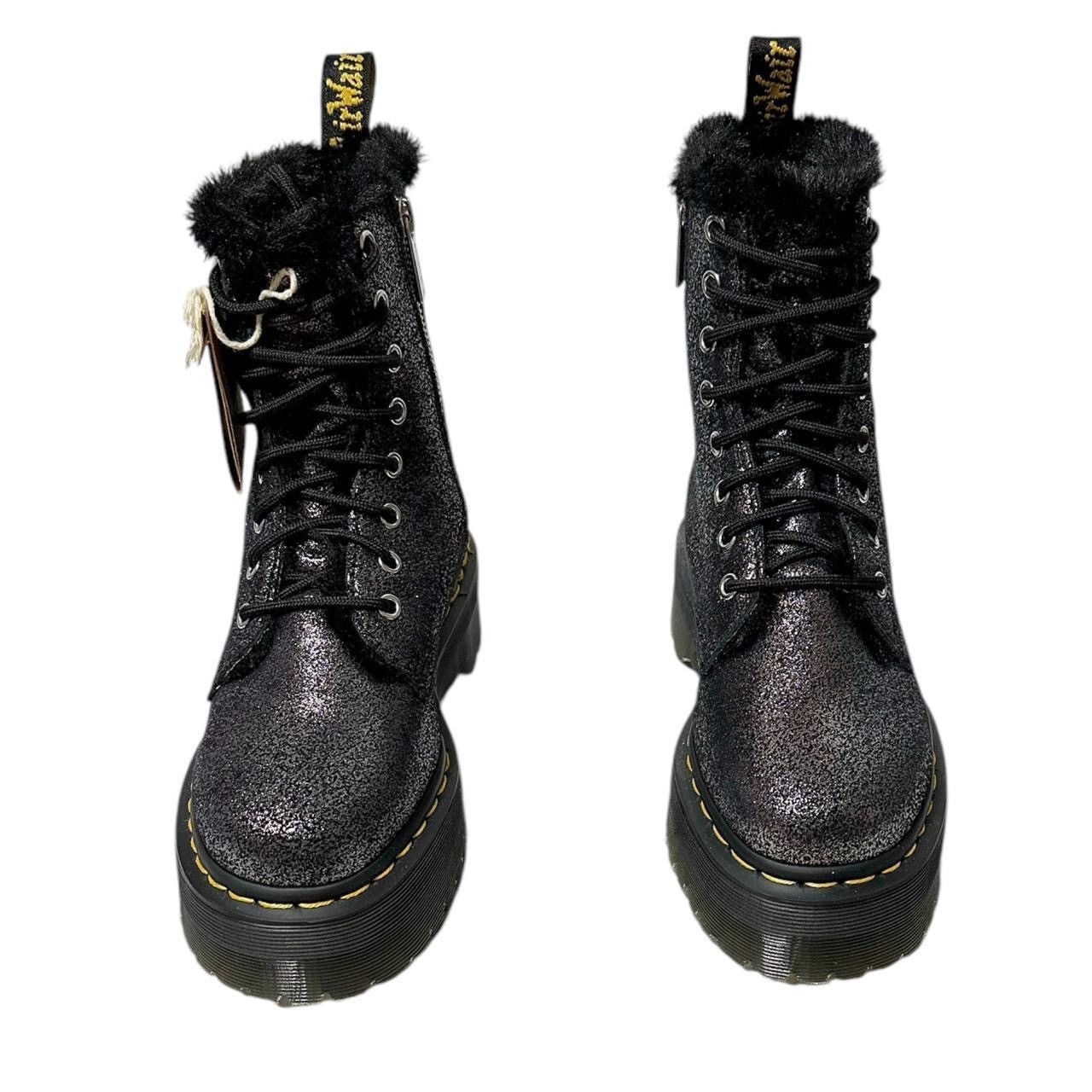 Dr. Martens DR. MARTENS Jadon Faux Fur Metallic Leather Platform Boots Size US 6 / IT 36 - 5 Thumbnail