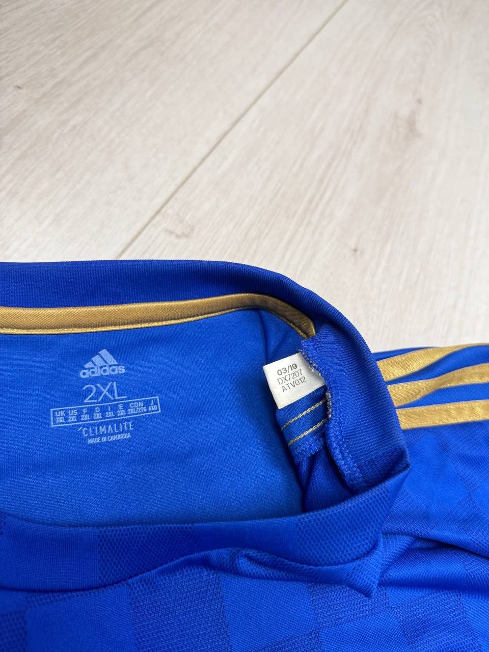 Adidas Vintage adidas Leicester soccer jersey 2019-2020 gold line Size US XXL / EU 58 / 5 - 13 Thumbnail