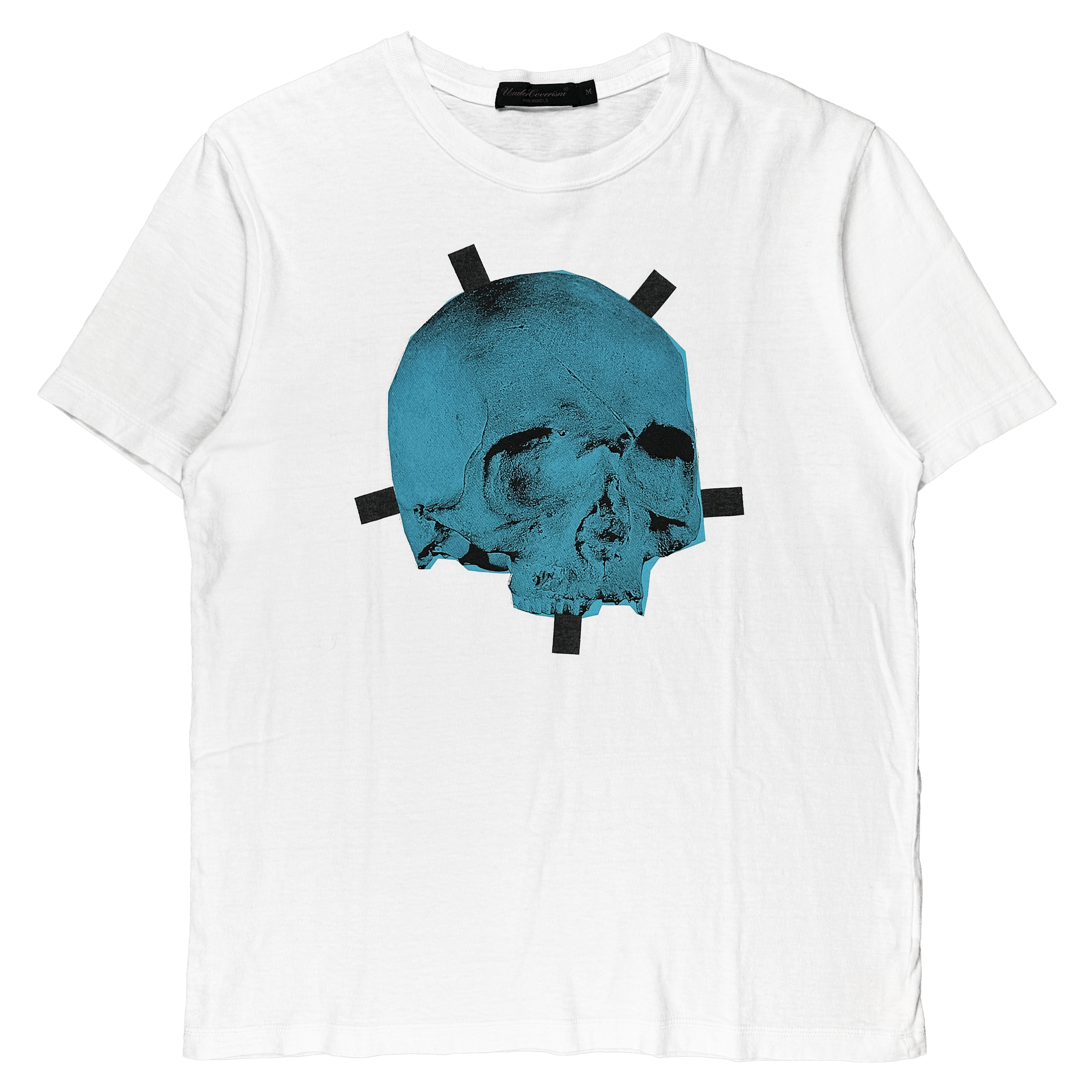 image of Undercover Aw03 Skull Tee in White, Men's (Size Medium)