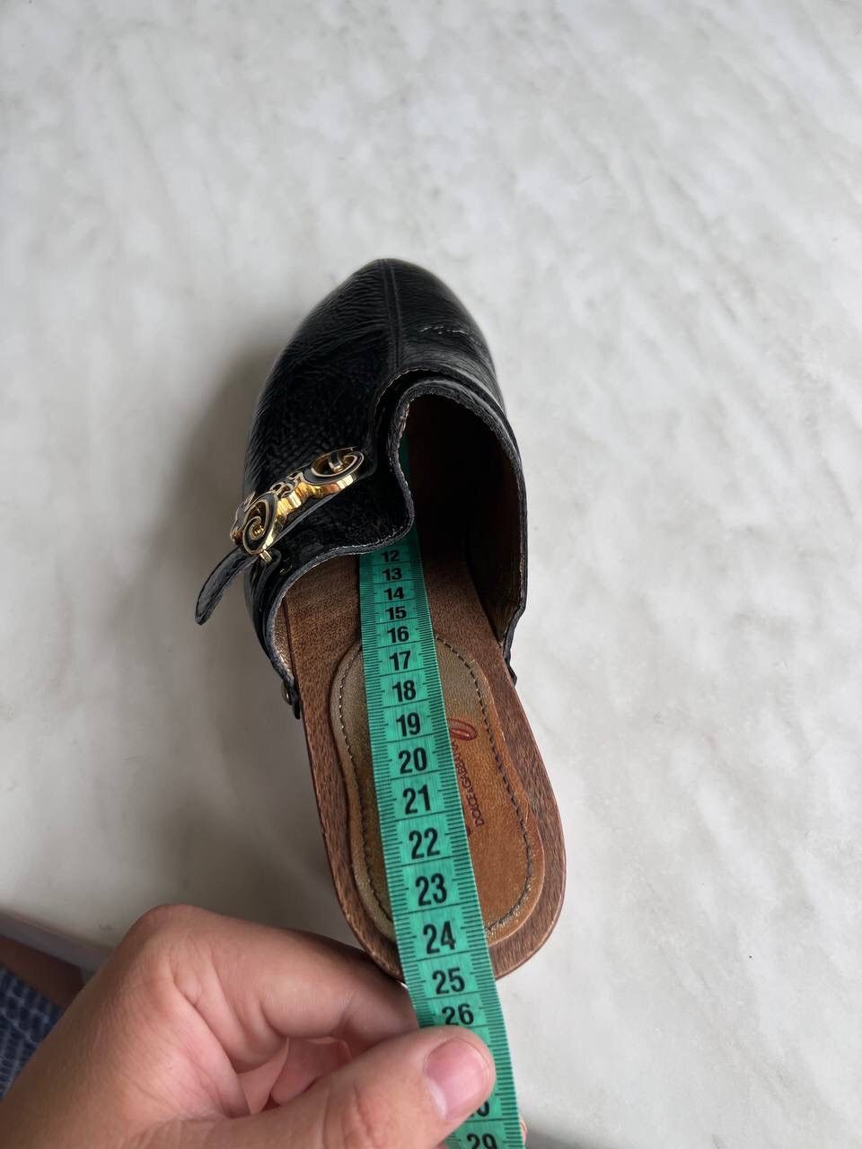 Dolce & Gabbana Dolce & Gabbana Clogs 90s/00s Vintage Sandals Woods Learher Size US 7.5 / IT 37.5 - 24 Thumbnail