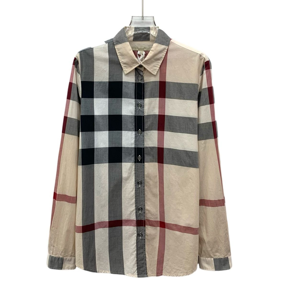 Burberry Burberry Color-block Classic Check Long Sleeve Shirt K26WX Size S / US 4 / IT 40 - 1 Thumbnail