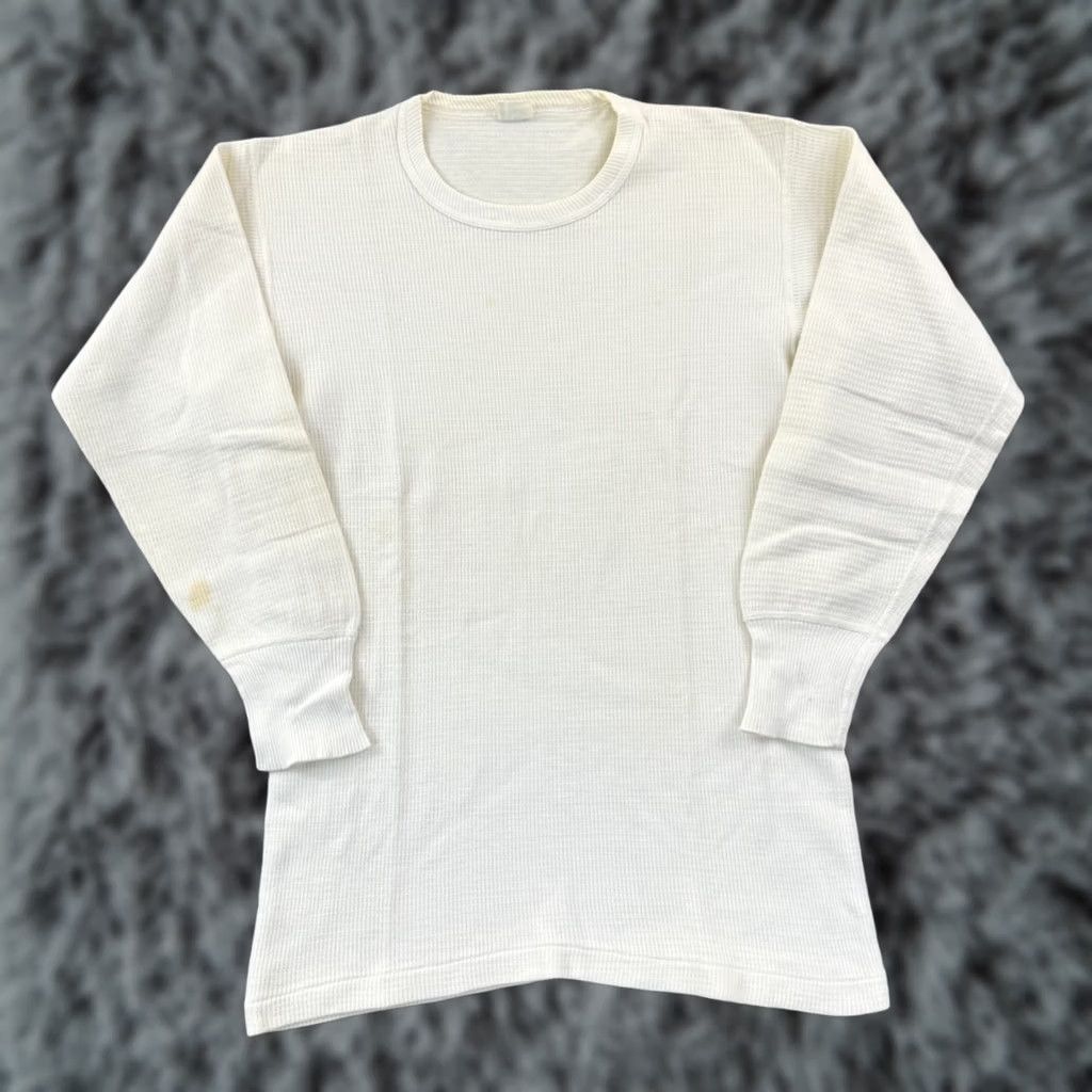Vintage Vintage Penneys Towncraft Shirt Mens White 60s Waffle Knit Thermal Long Sleeve Size US M / EU 48-50 / 2 - 1 Thumbnail