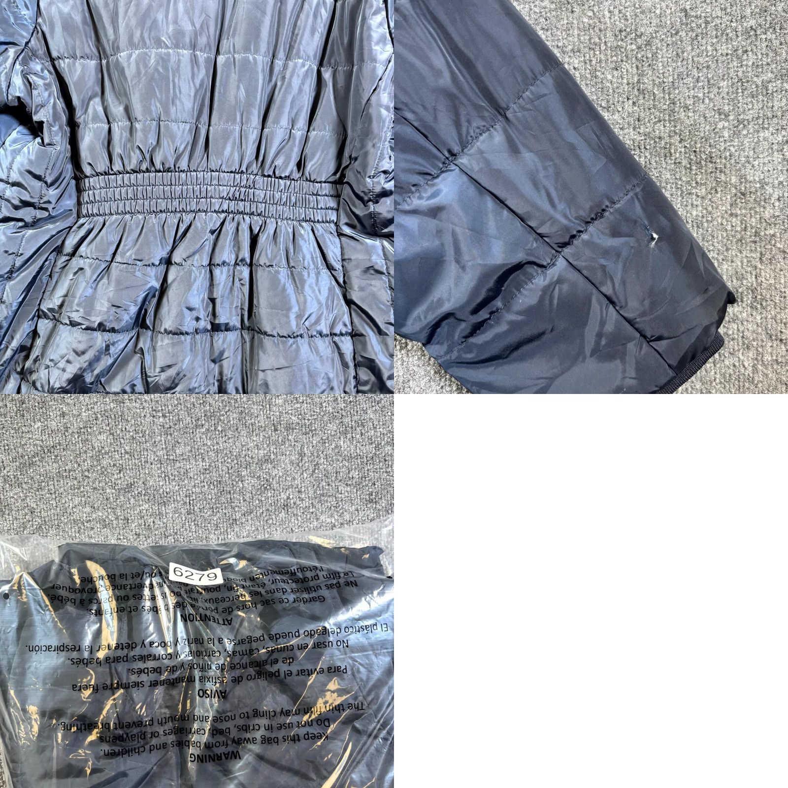 Vintage St. John's Bay Puffer Jacket Women's 1X Black Polyester Full-Zip Jacket No N/A Size XL / US 12-14 / IT 48-50 - 9 Thumbnail