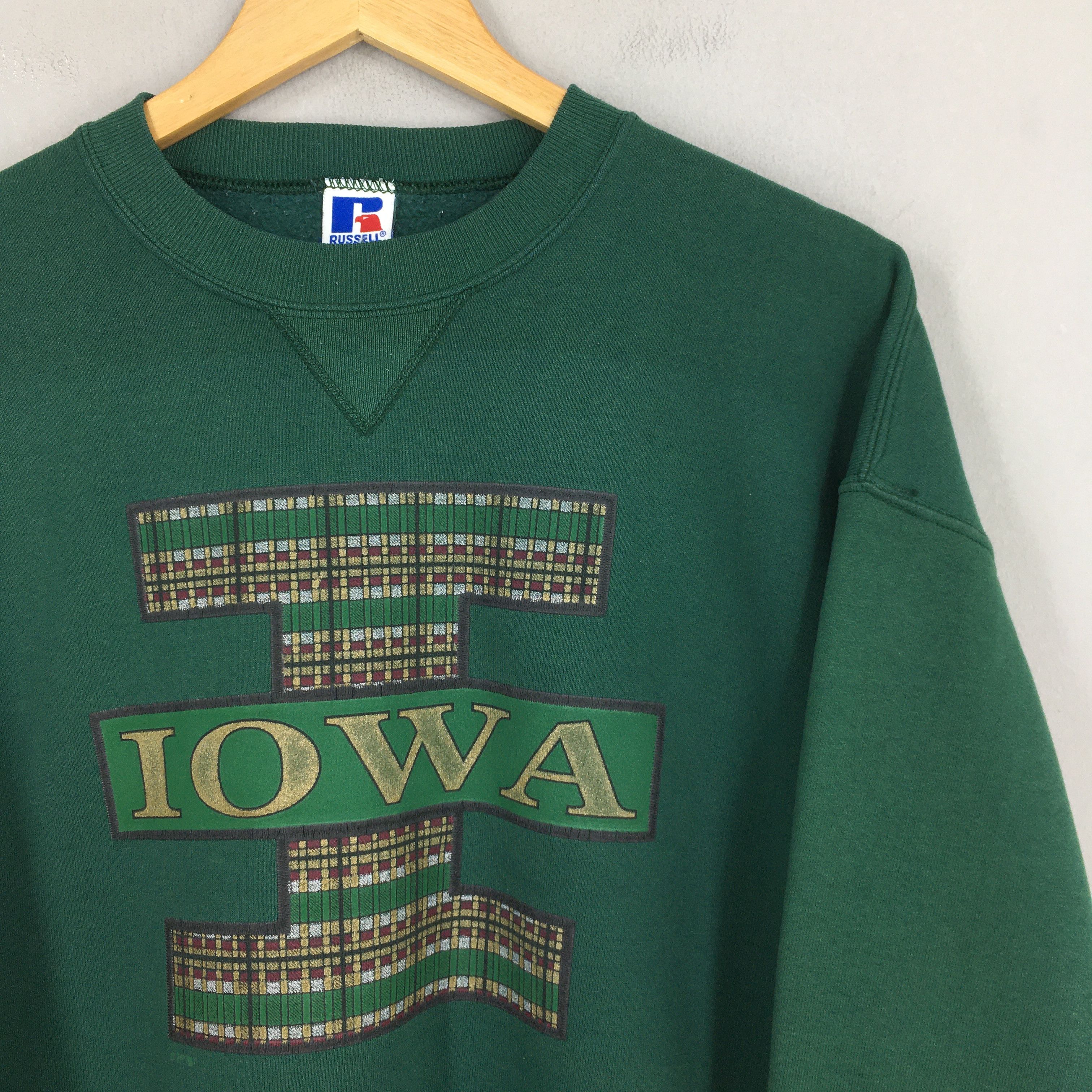Russell Athletic Vintage Iowa State Spell Out Printed Sweatshirt XLarge Size US XL / EU 56 / 4 - 2 Thumbnail