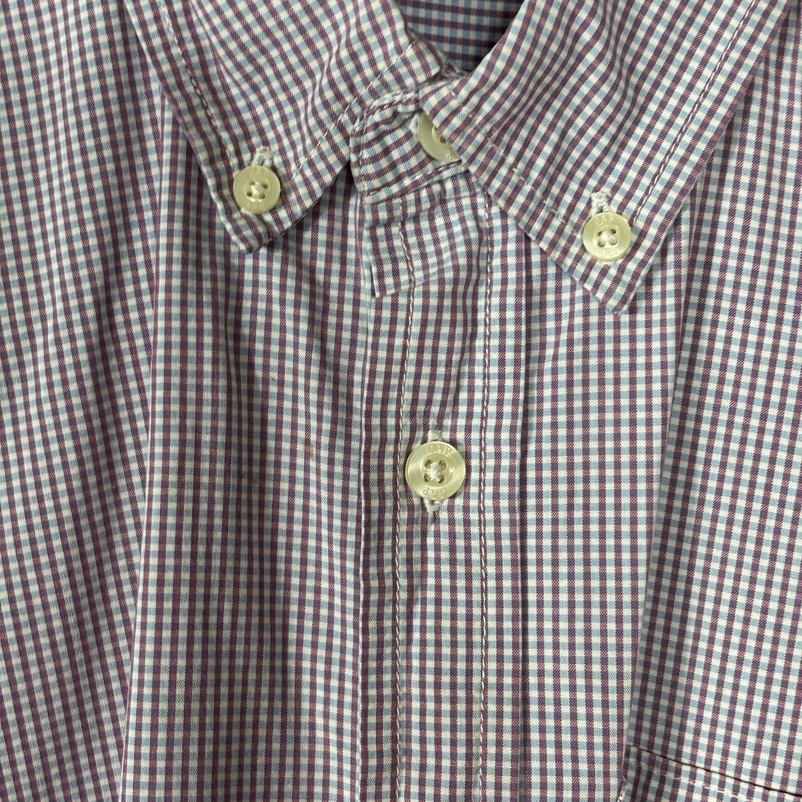 Other GAP Kids Boys Large Checkered Button-Down Shirt Size US L / EU 52-54 / 3 - 5 Thumbnail