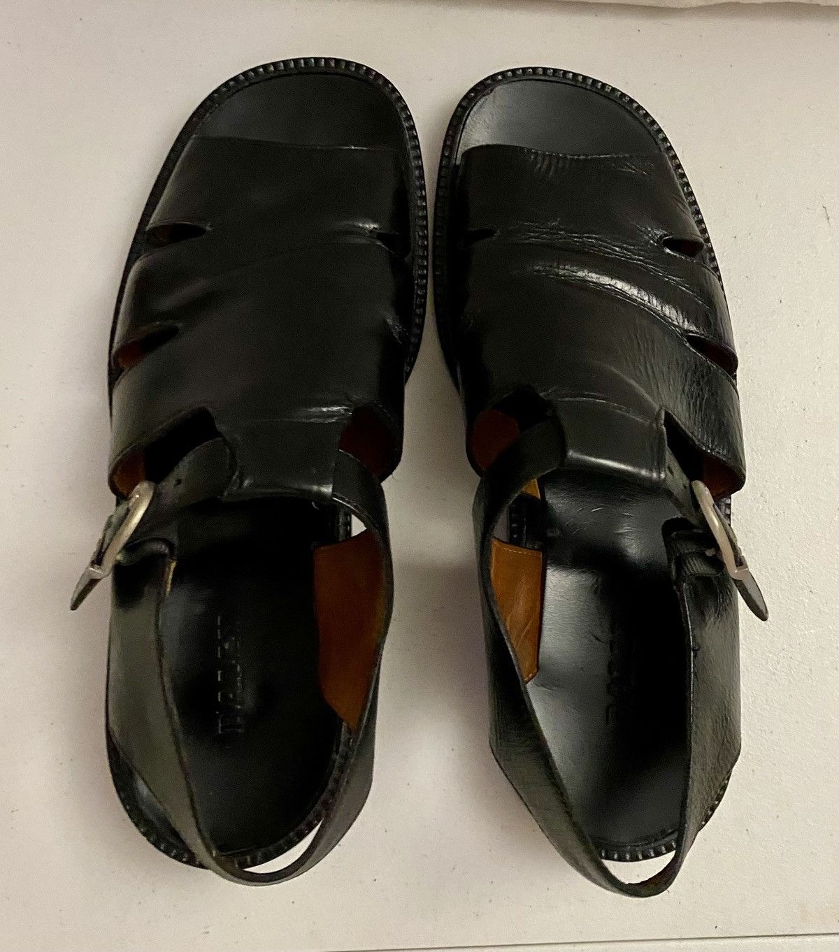 Bally Vintage Bally Panonico Fisherman Gurkha Sandals 12 US EUC Size US 12 / EU 45 - 14 Thumbnail