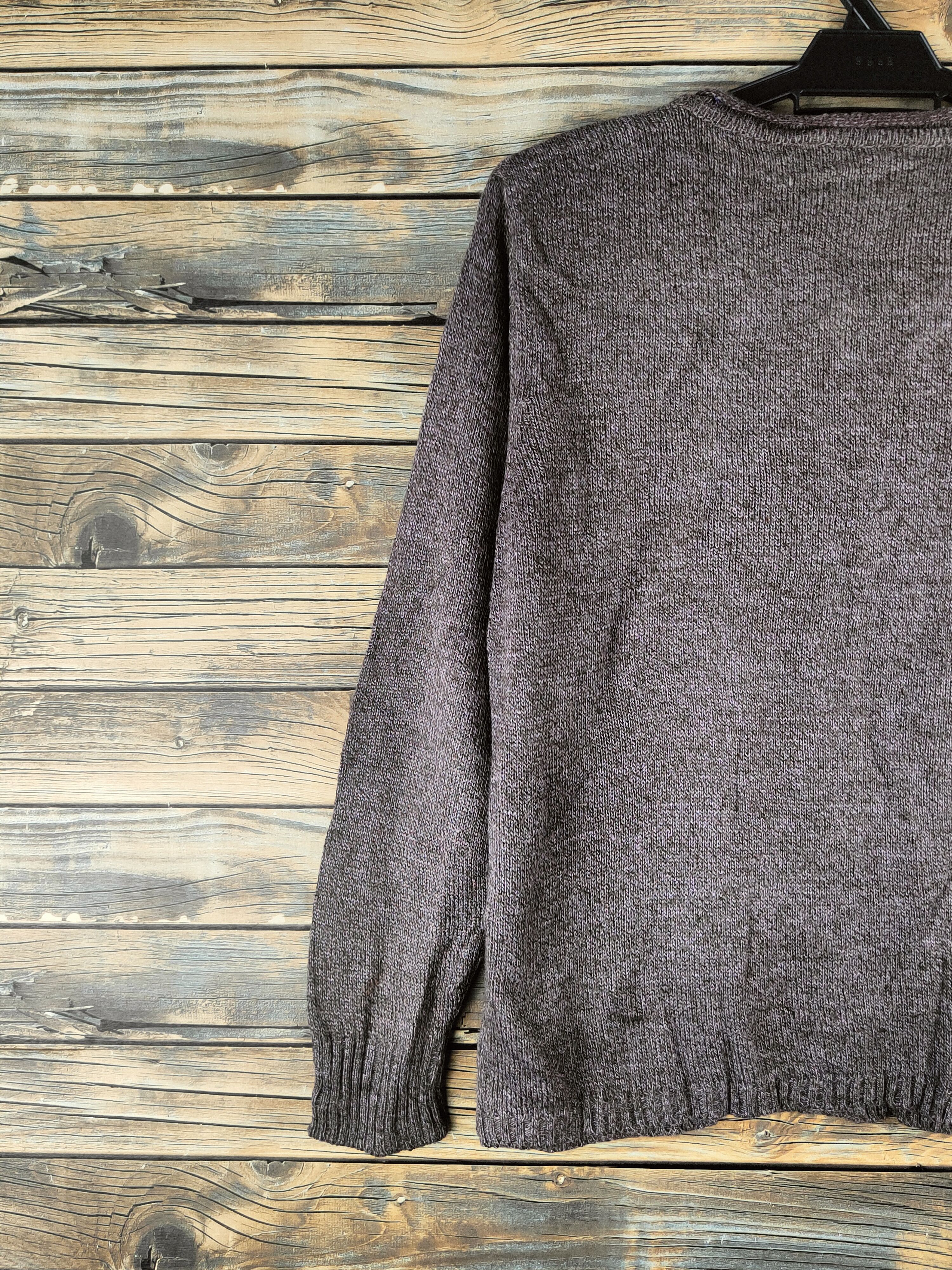 Homespun Knitwear DL Pursuit de Ideal Brown Knitwear Cardigan #46-942 Size M / US 6-8 / IT 42-44 - 8 Thumbnail