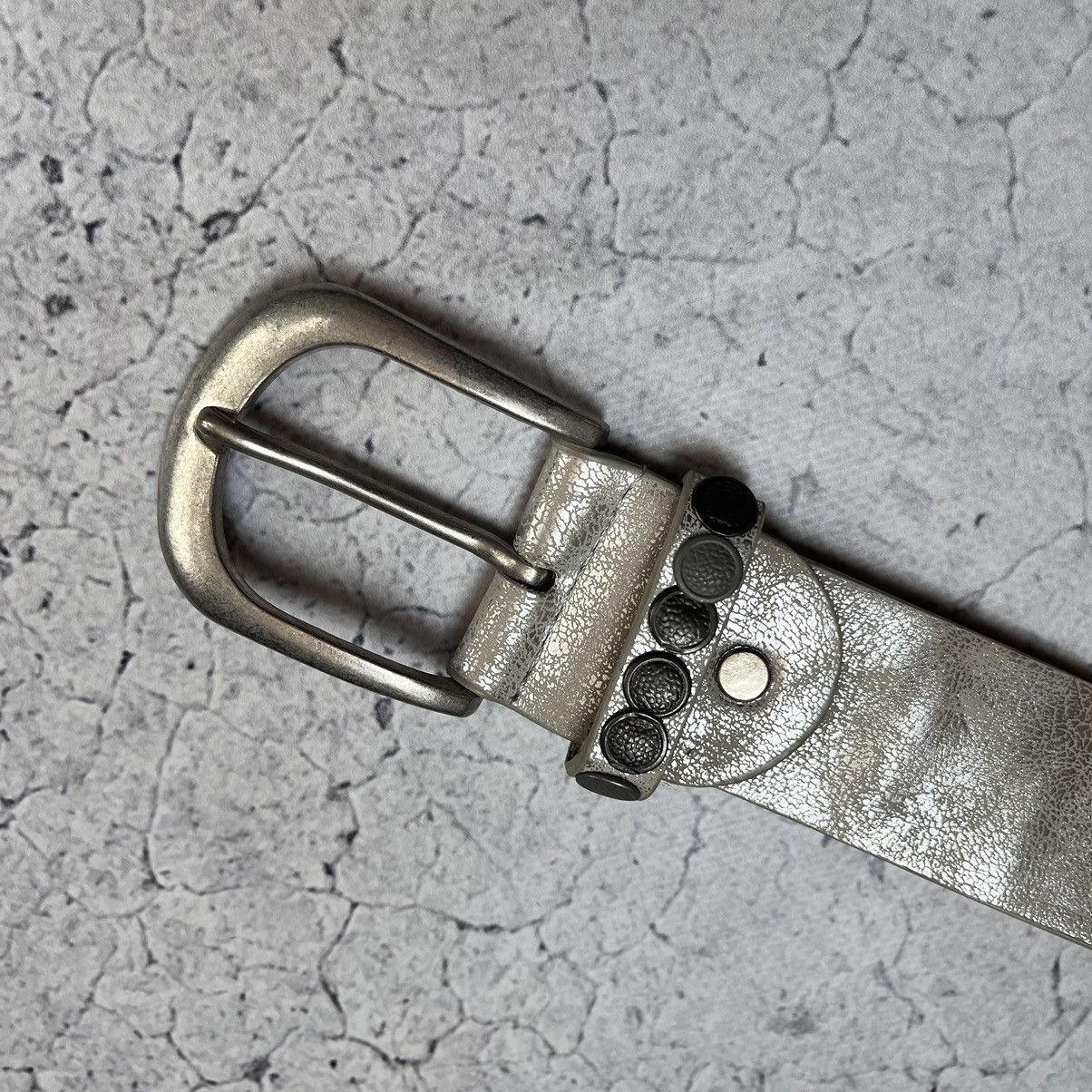 Japanese Brand × Vintage Vintage Leather Belt With Crystal B.B. Simon Supreme Style Size ONE SIZE - 9 Thumbnail