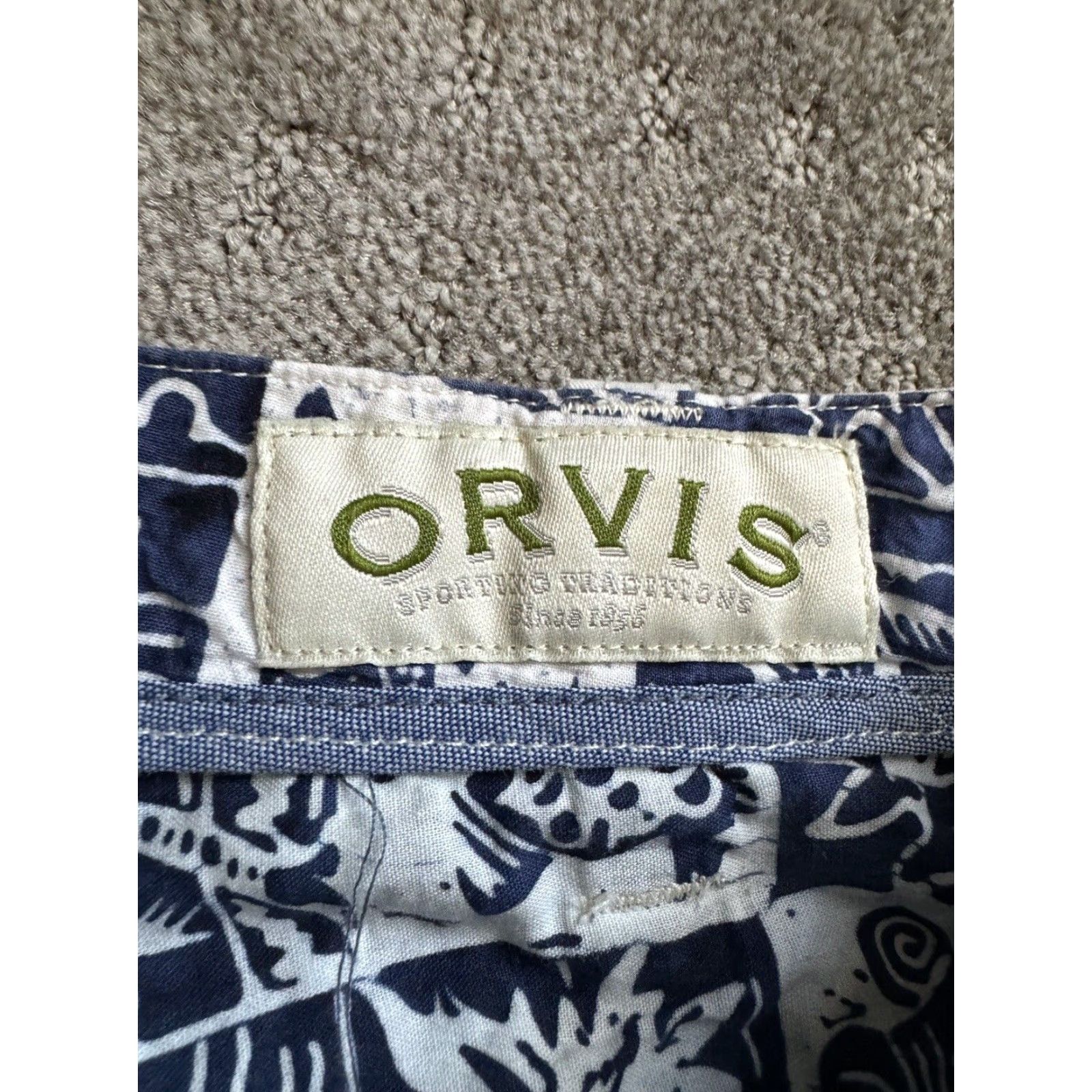 Orvis Orvis Pants Mens 36x28 Beige Flat Front Chino 5-Pocket Lightweight Breathable Casual Business Travel Regular Nylon Spandex Size US 36 / EU 52 - 5 Thumbnail