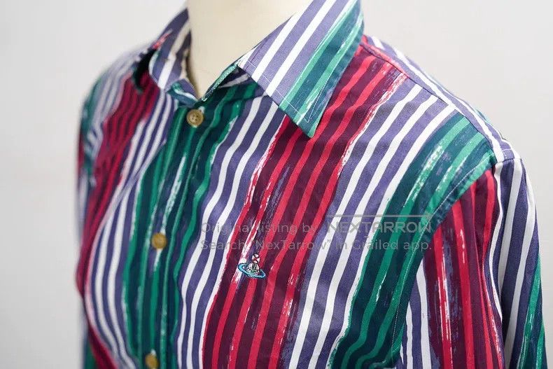 Vivienne Westwood Vivienne Westwood Drunkard Striped Shirt Size M / US 6-8 / IT 42-44 - 5 Thumbnail