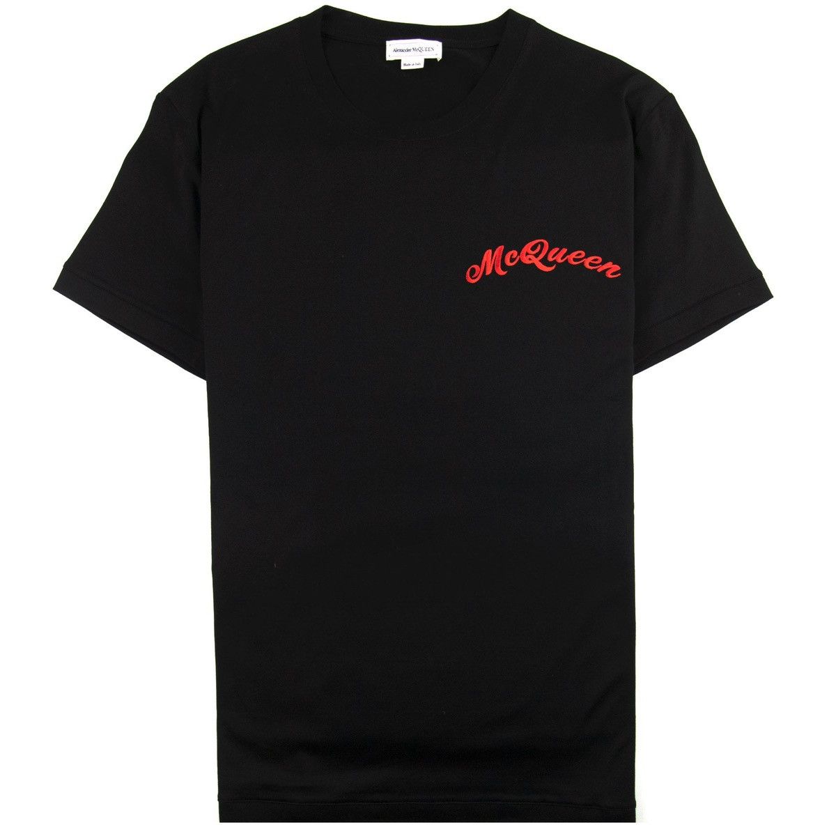 Alexander McQueen Black Mercerized Logo T-Shirt Size US XXL / EU 58 / 5 - 9 Thumbnail
