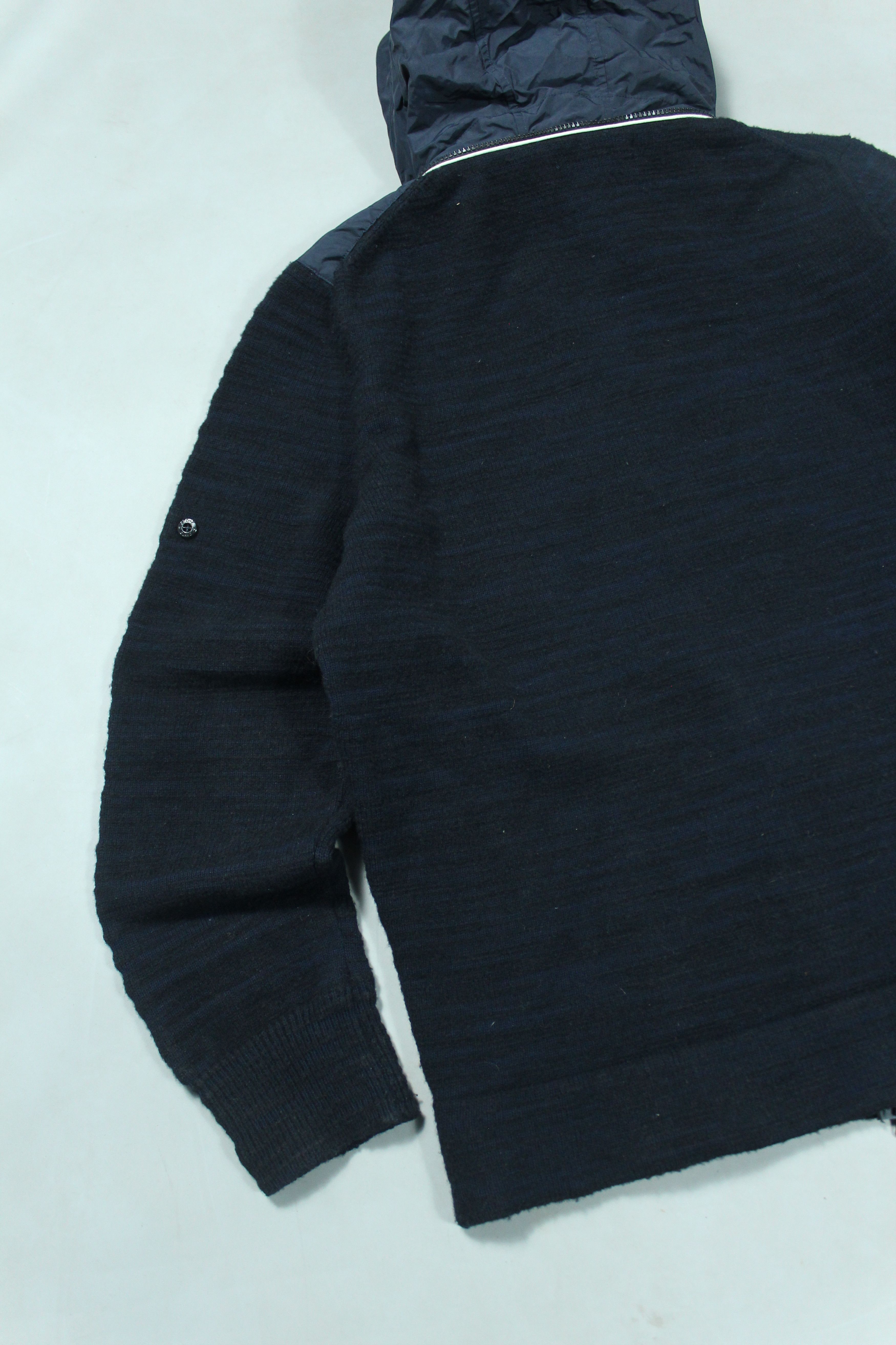 Stone Island ⛰️ STONE ISLAND KNIT ZIP HOODED WOOL JACKET NYLON METAL XL Size US XL / EU 56 / 4 - 8 Thumbnail