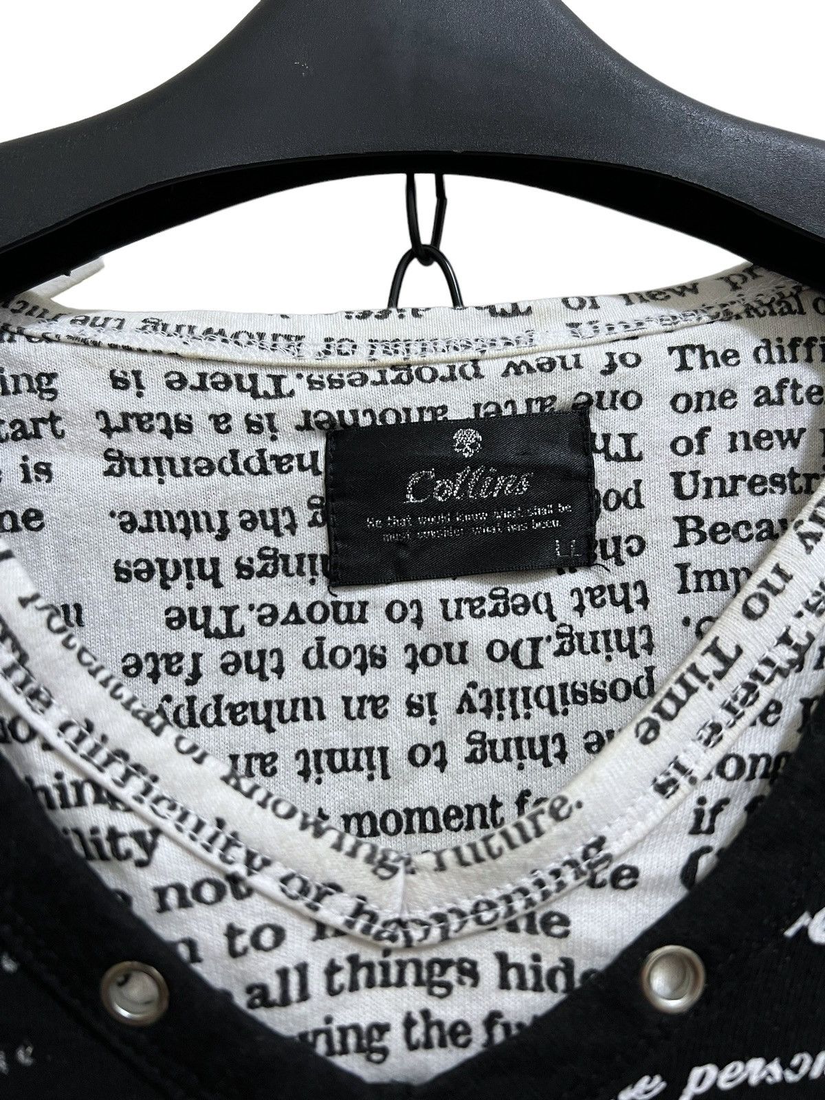 If Six Was Nine × Japanese Brand × Le Grande Bleu (L.G.B.) Collins poem tee Size US M / EU 48-50 / 2 - 5 Thumbnail