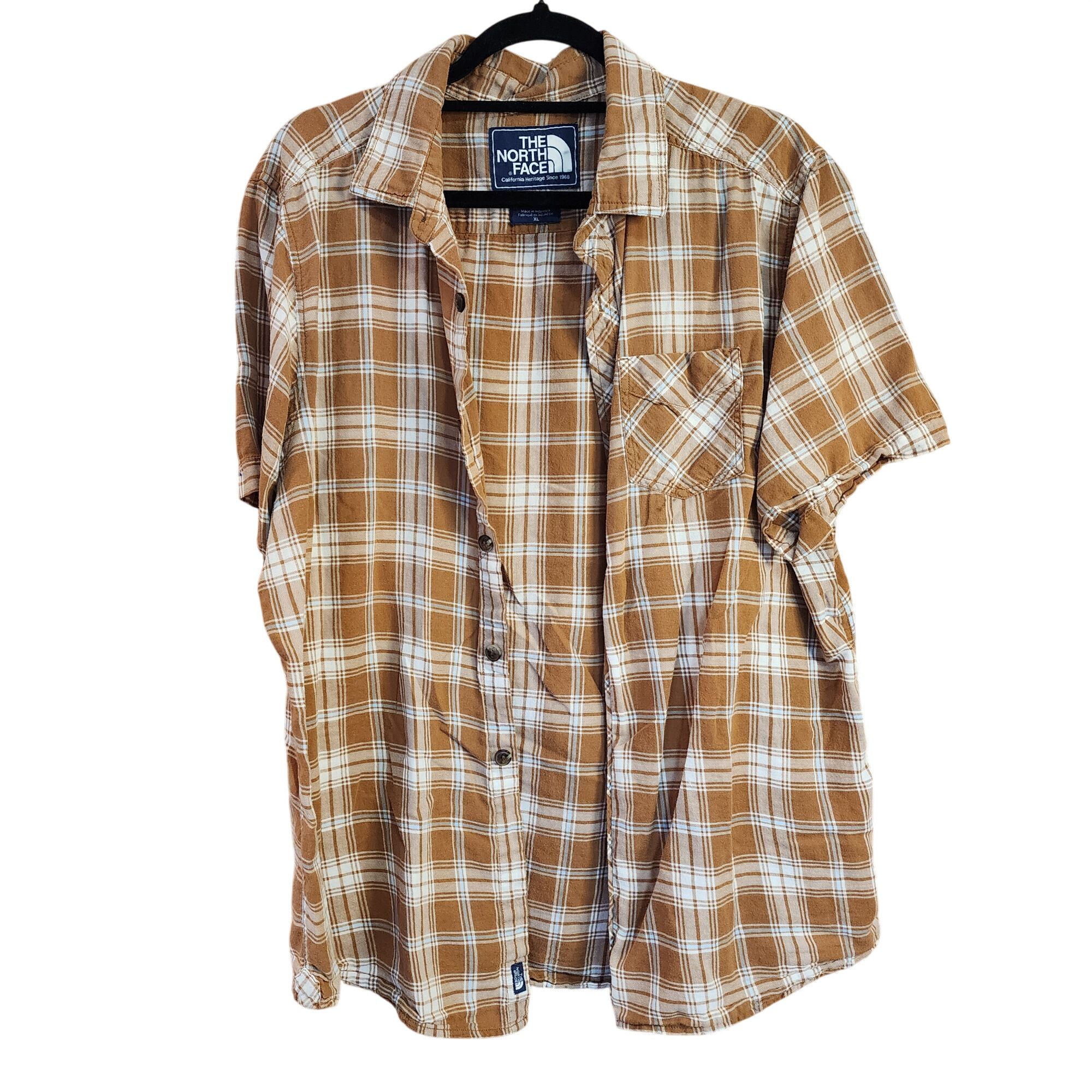 The North Face The North Face Shirt Plaid Short Sleeve Button Up Mens XL Size US XL / EU 56 / 4 - 1 Thumbnail