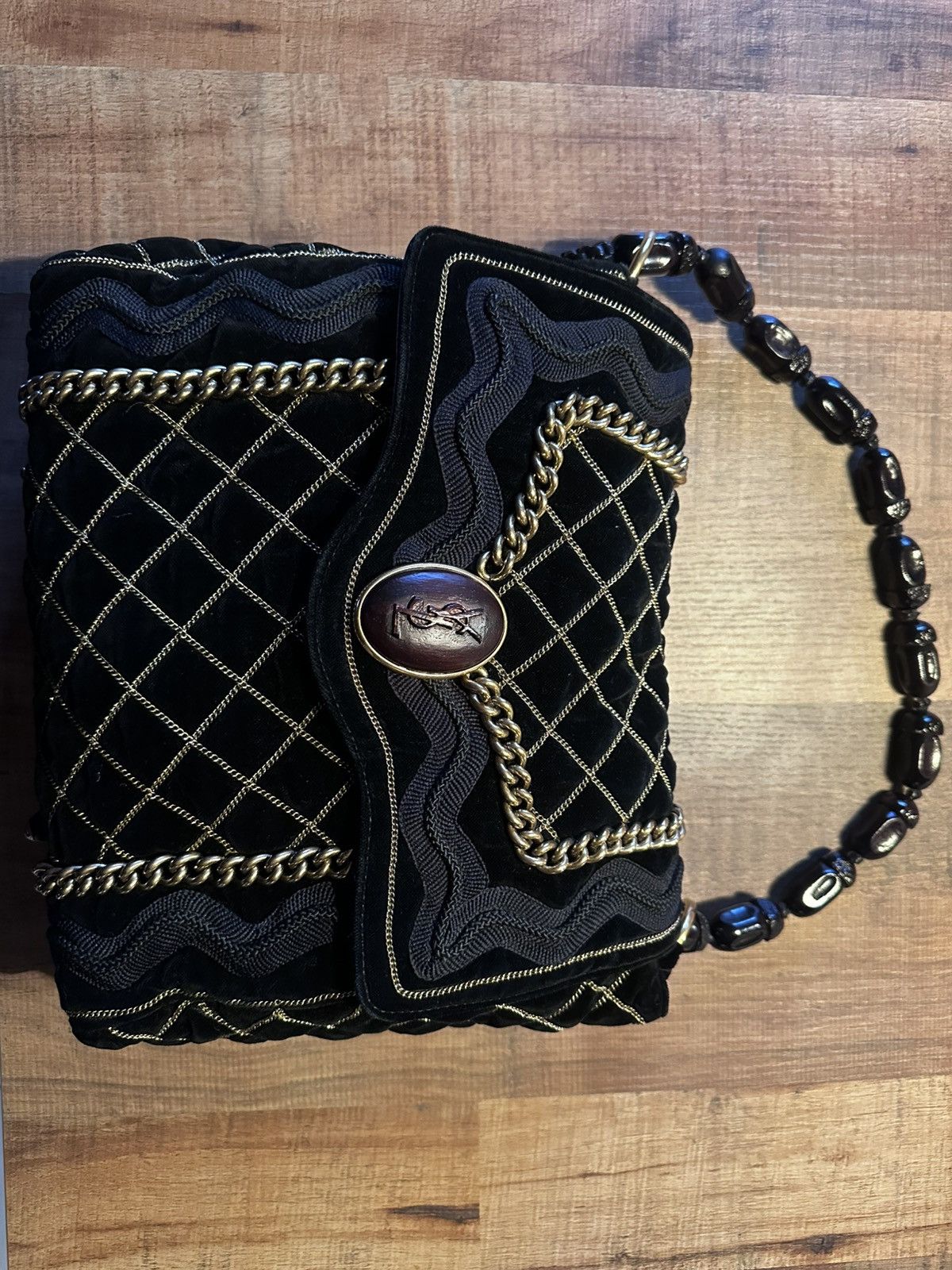 Yves Saint Laurent Velvet YSL bag Size ONE SIZE - 1 Thumbnail