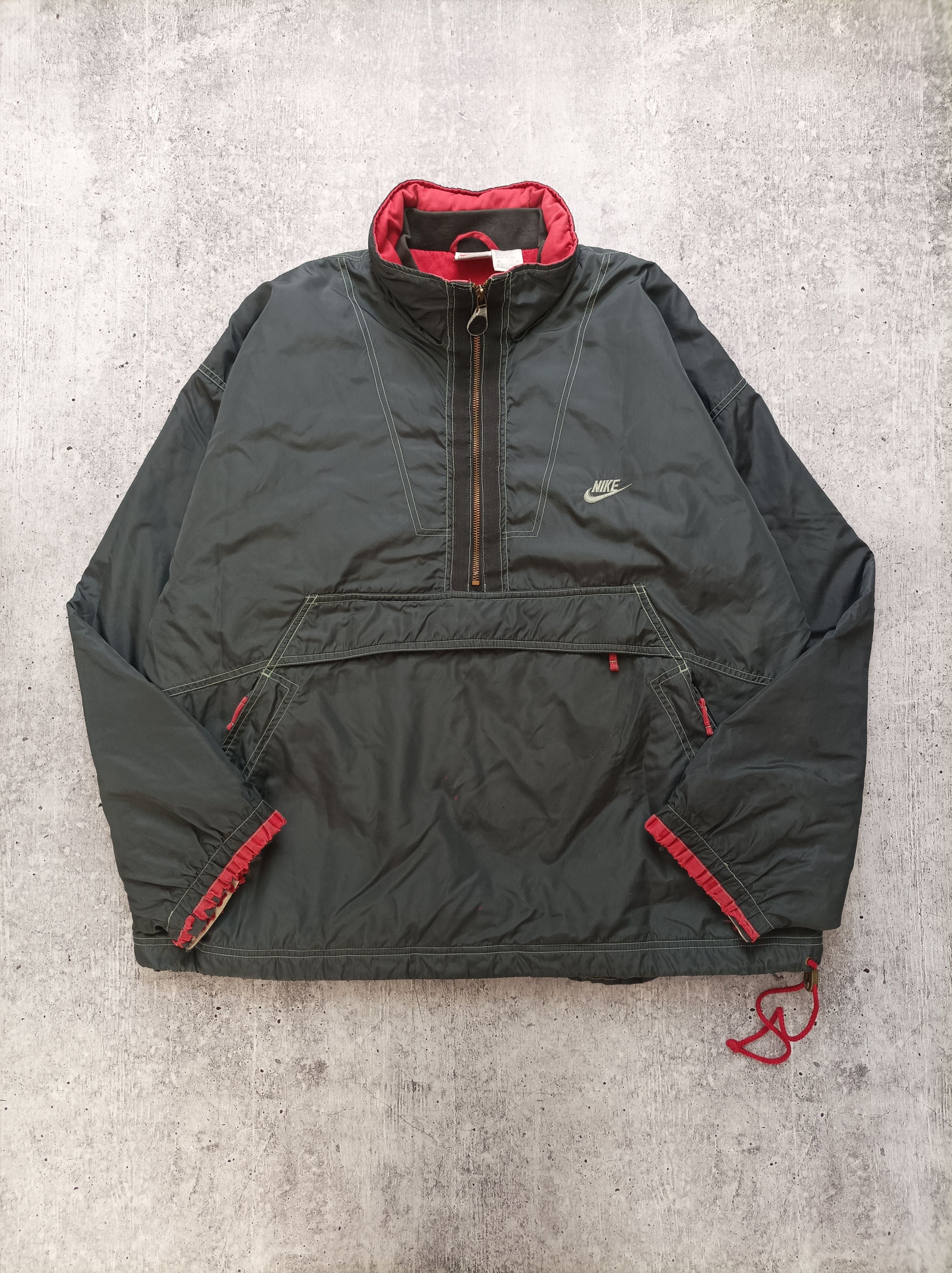 【90s】OLD GAP half zip anorak hoodie VINTAGE Gap Jacket Mens Medium Anorak Pullover Hooded 90s