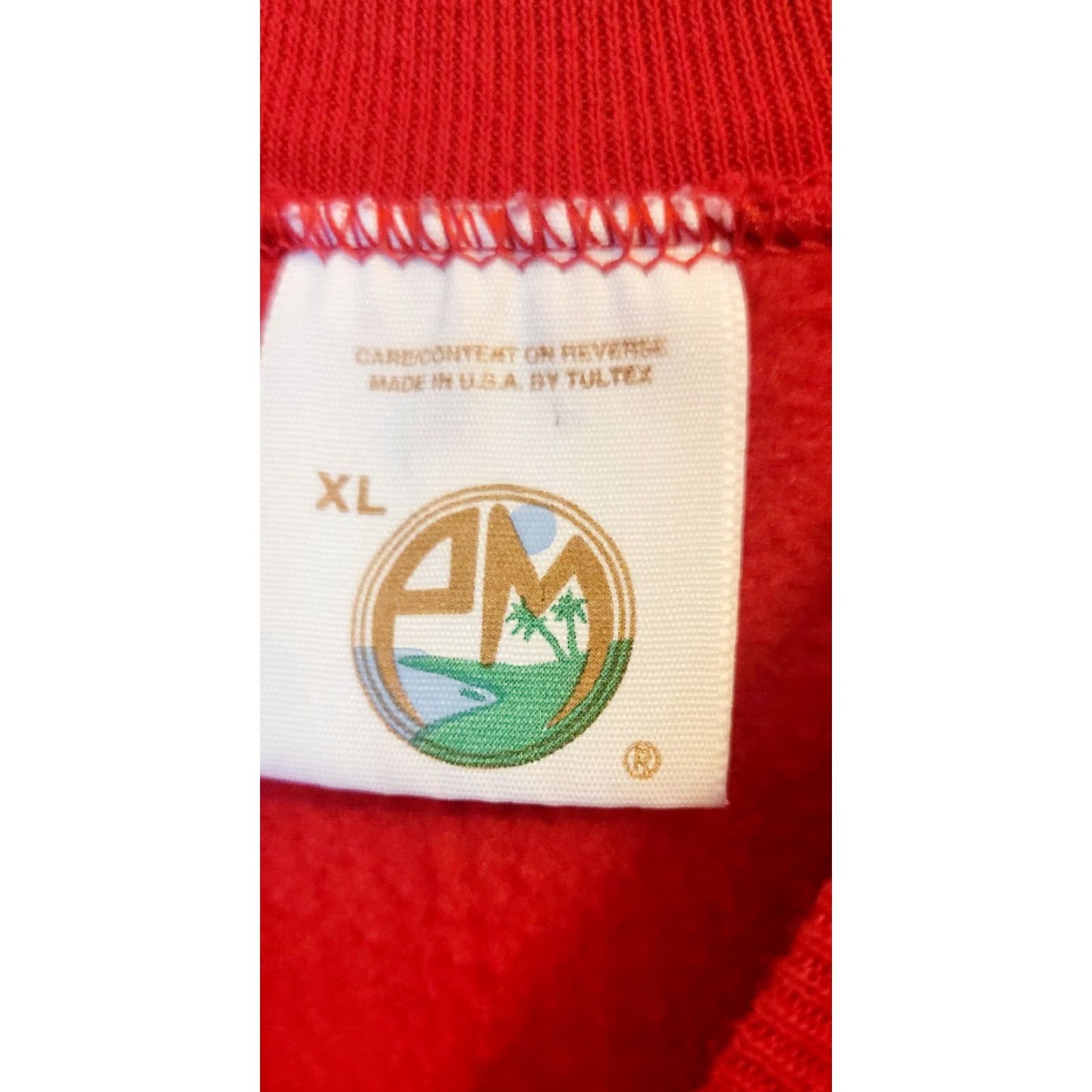 Tultex VINTAGE Tultex Christmas Sweatshirt Shirt XL Red Single Stitch Crew Neck Unisex Adults Pullover Graphic Print Size US XL / EU 56 / 4 - 4 Thumbnail