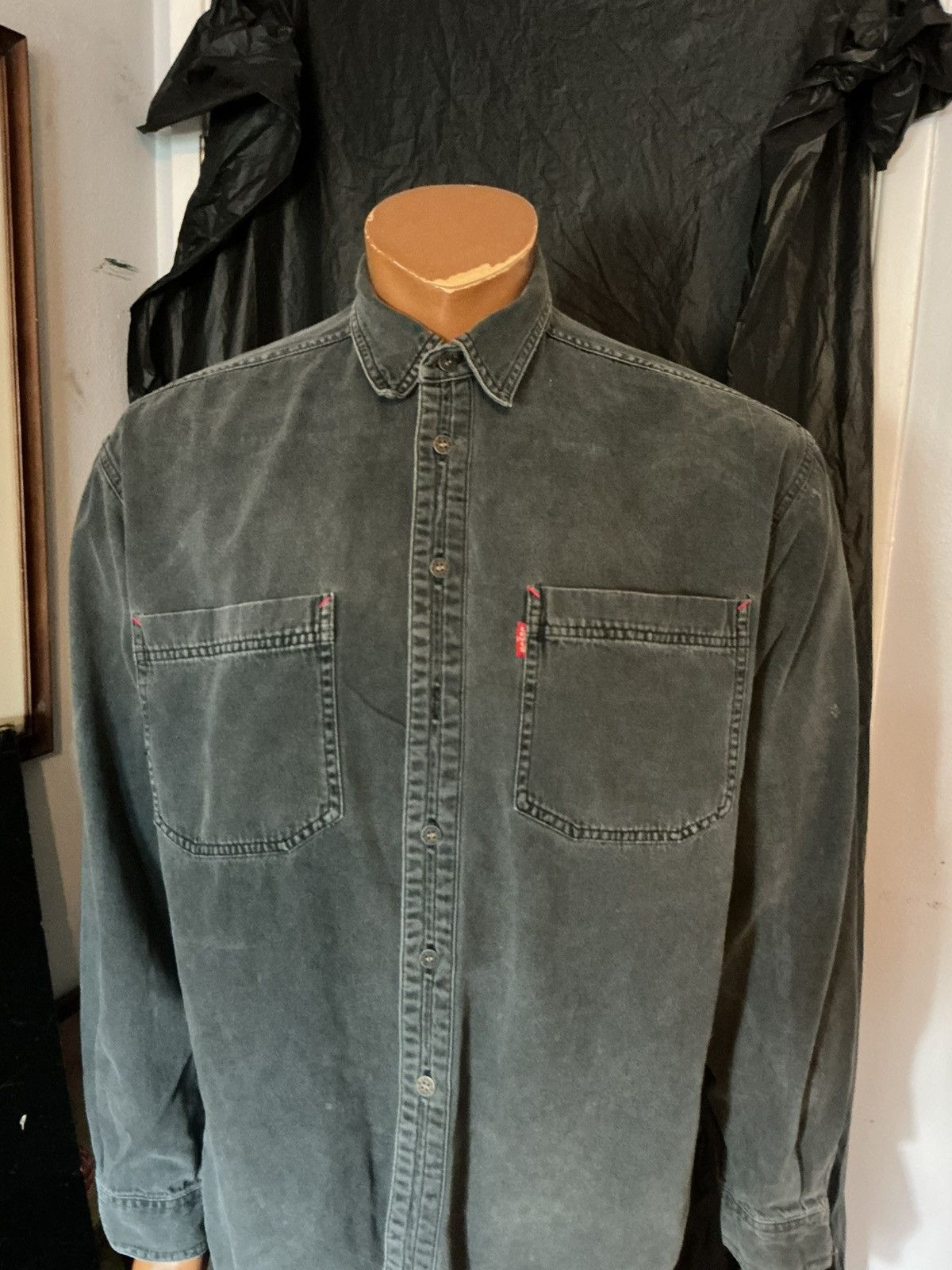 Levi's Vintage 90s Levis Modern Authentics Black Button L/S Shirt Size US M / EU 48-50 / 2 - 10 Thumbnail