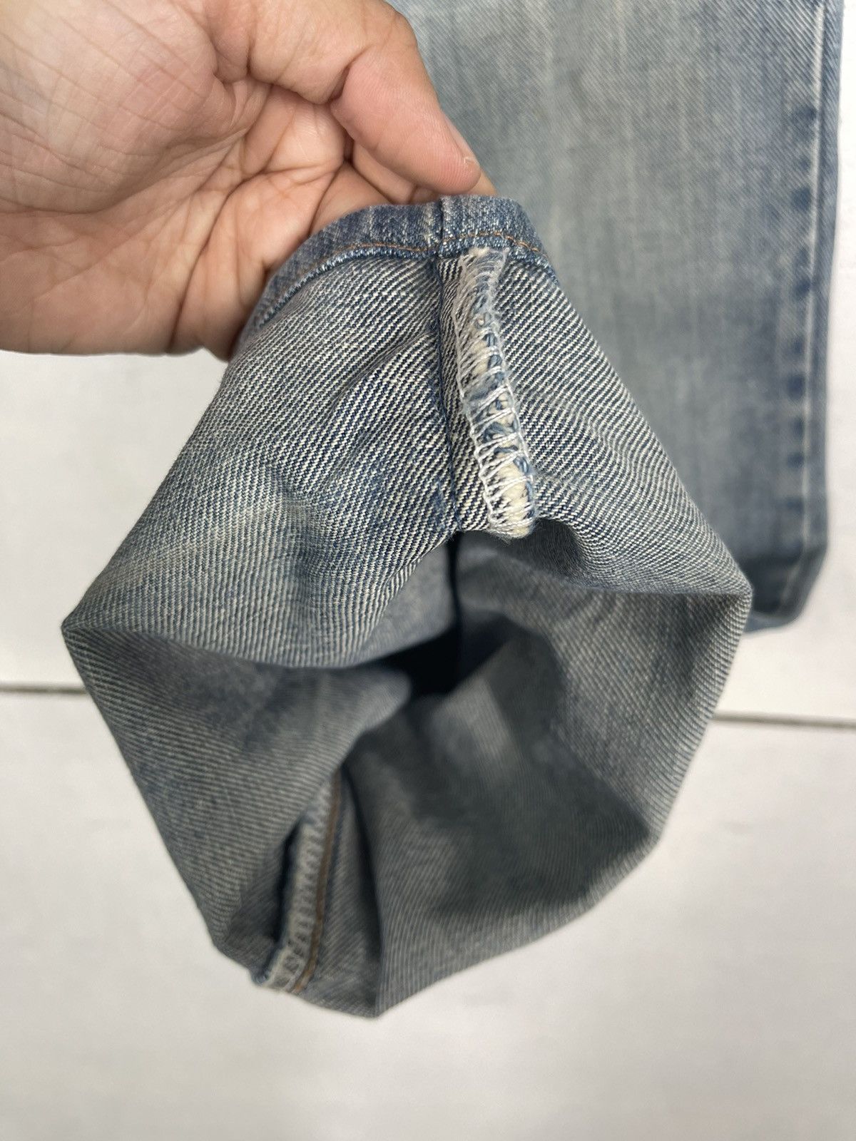 Wrangler Wrangler Faded Blue Ripped Denim Size US 26 / EU 42 - 15 Thumbnail