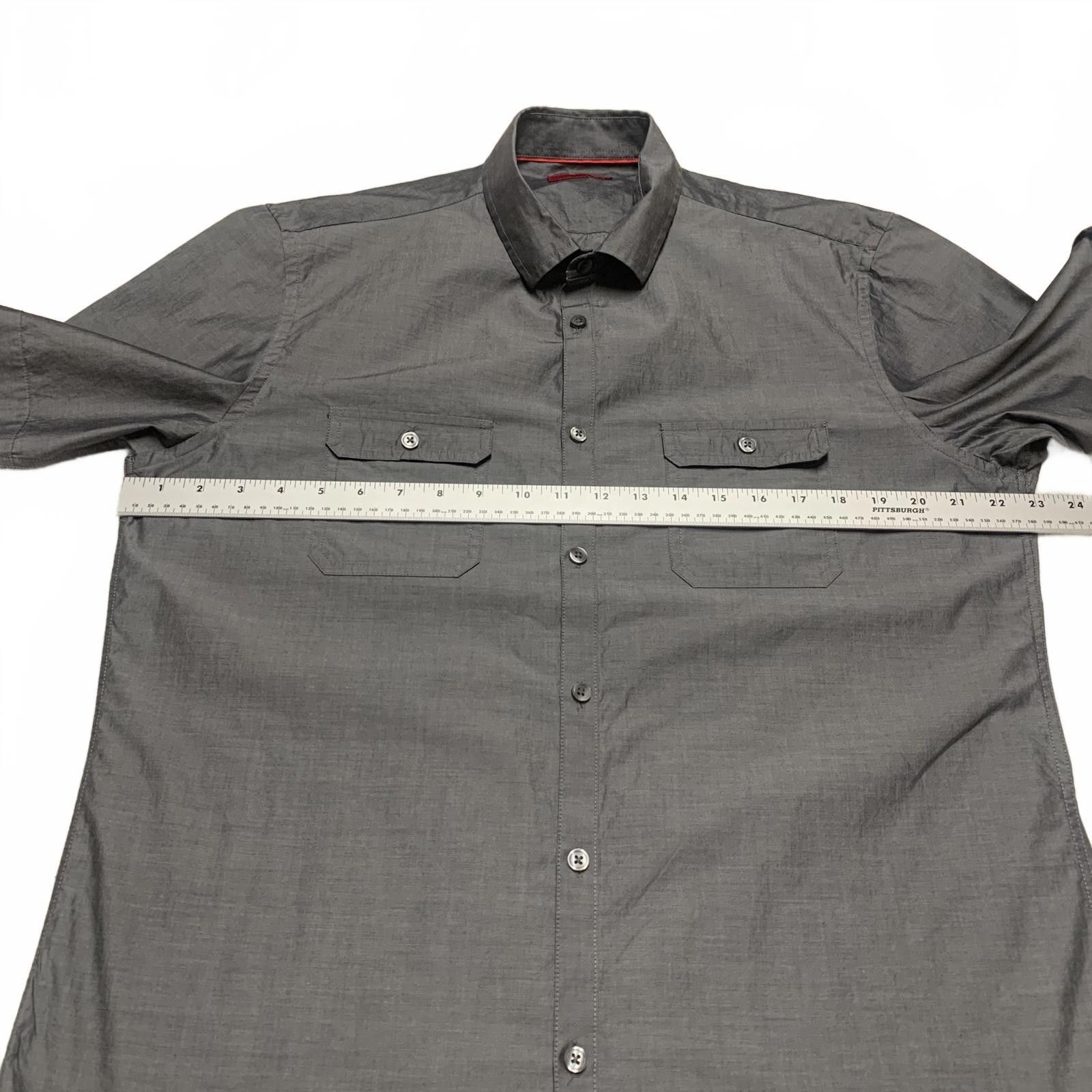 Alfani Alfani Men's Large Gray Slim Fit Short Sleeve Shirt Size US L / EU 52-54 / 3 - 4 Thumbnail