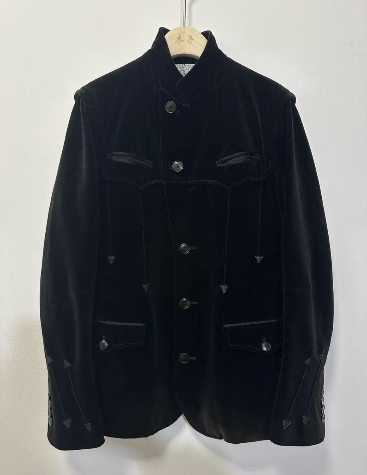 Number (N)ine Number (N)ine 07AW Love God Murder Velvet Jacket Size US L / EU 52-54 / 3 - 3 Thumbnail