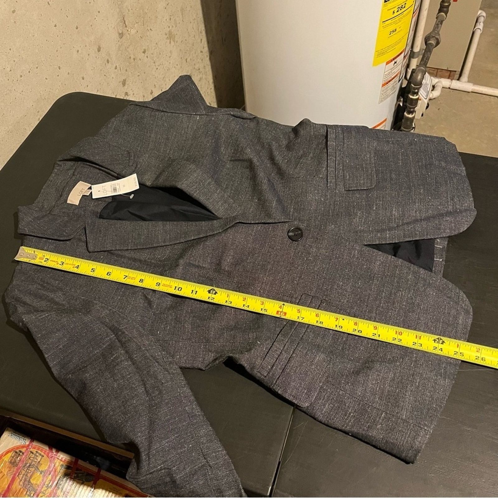 Ann Taylor Ann Taylor LOFT Chambray One Button Blazer Blue NWT Size 10 Size L / US 10 / IT 46 - 10 Thumbnail