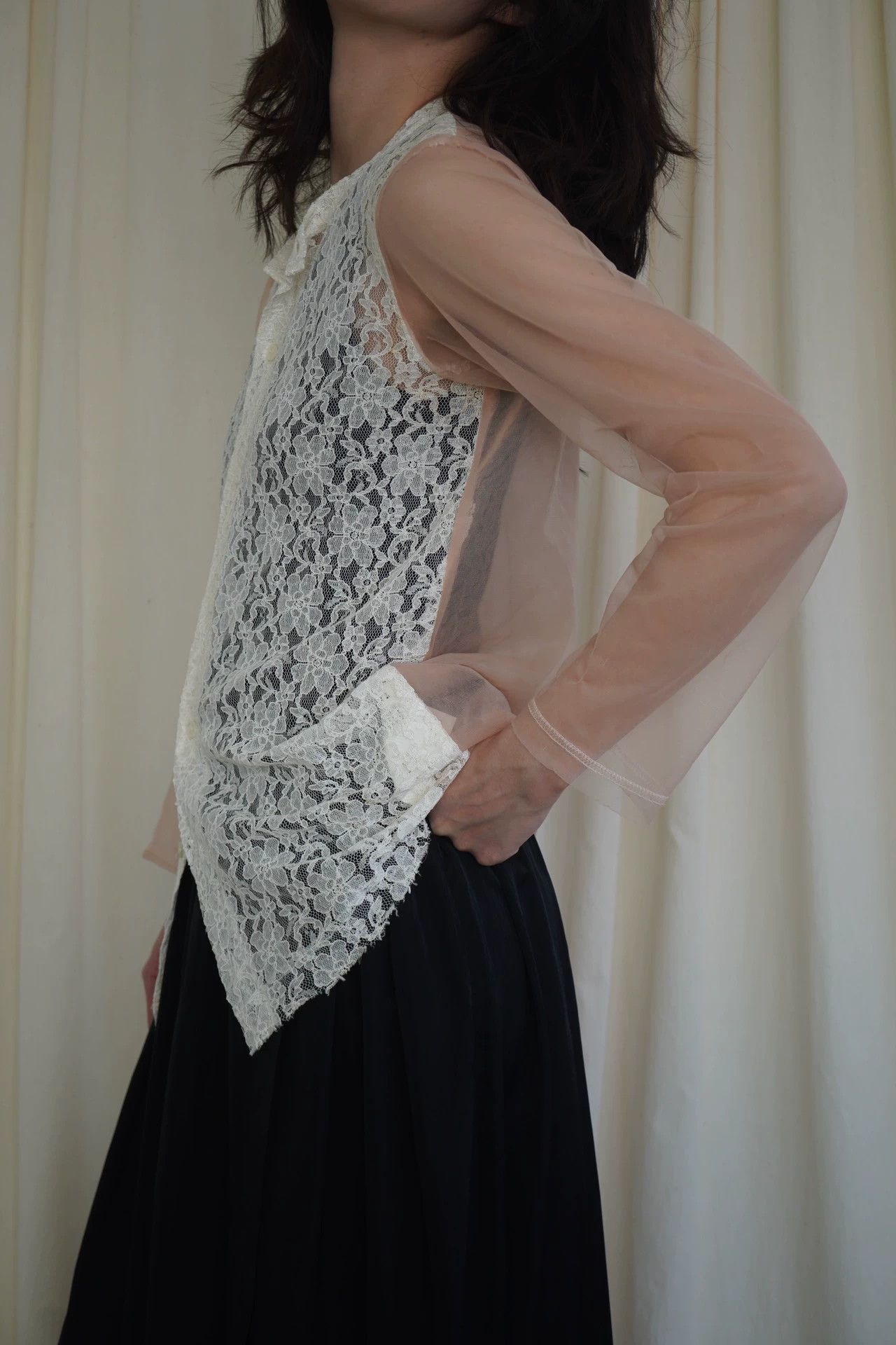 Comme des Garcons cdg tricot 2013ss pink tulle lace vintage top M Size M / US 6-8 / IT 42-44 - 4 Thumbnail