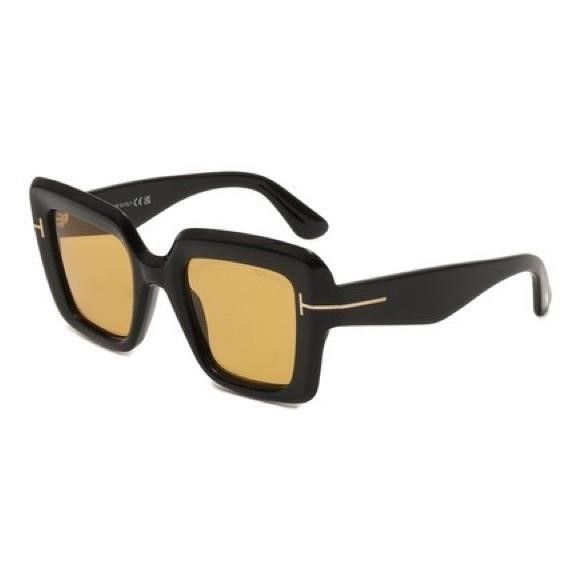 Tom Ford 💯- New Authentic Tom Ford Esme FT1157 01E Black Yellow Size ONE SIZE - 1 Thumbnail