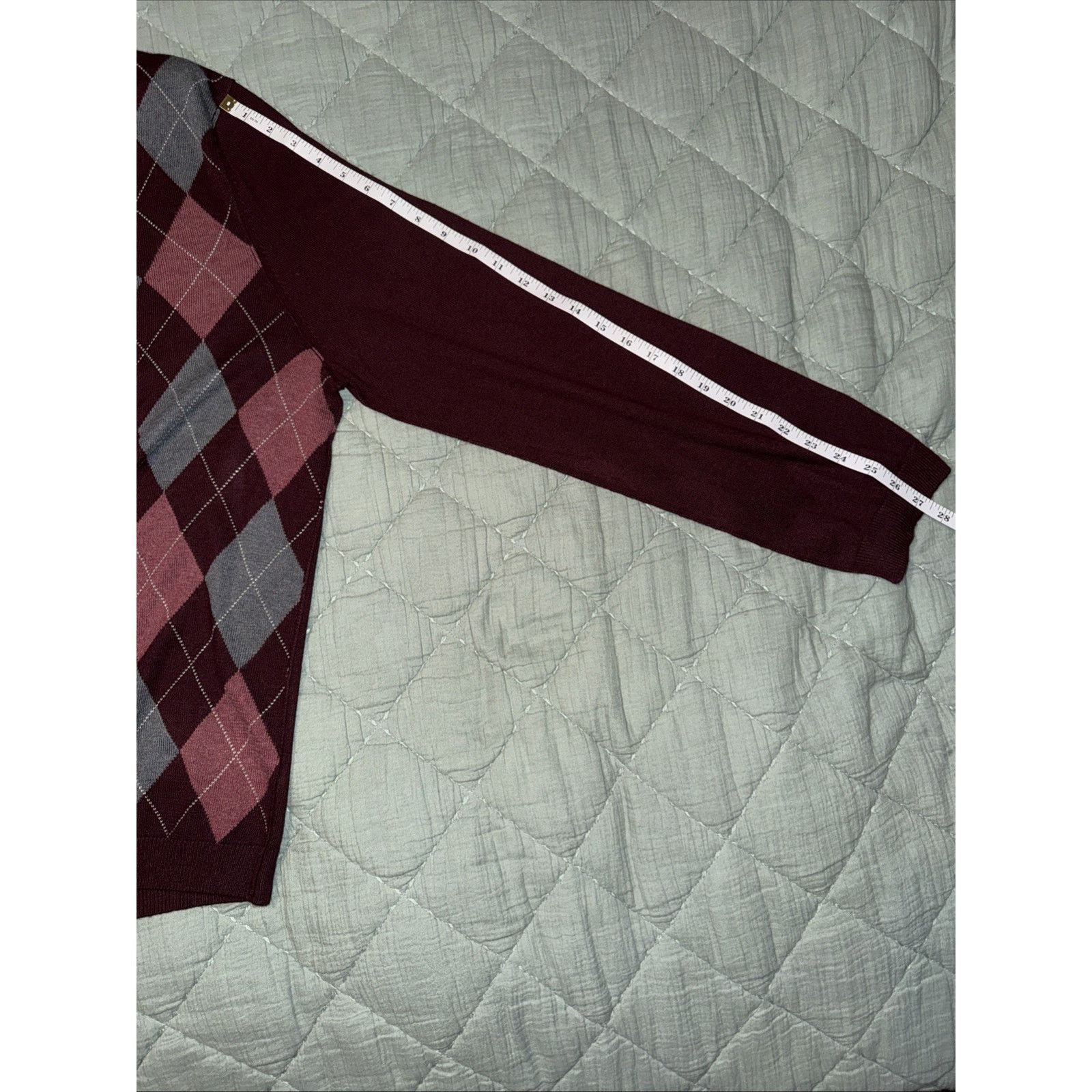 Banana Republic Banana Republic Men's Argyle Silk Cashmere Sweater XL 54023 Size US XL / EU 56 / 4 - 9 Thumbnail