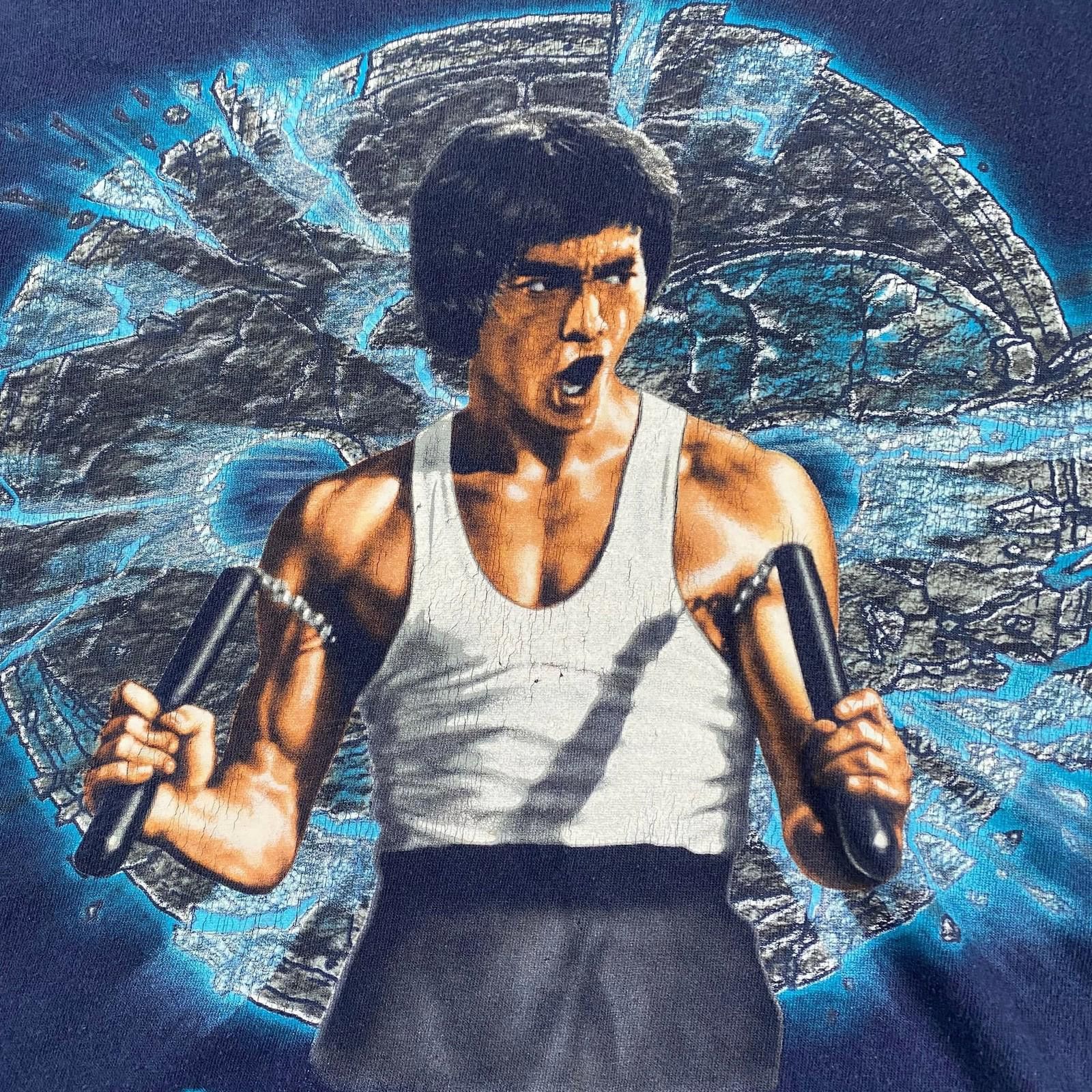 Changes Vintage Bruce Lee The Dragon T-Shirt Size US XL / EU 56 / 4 - 2 Thumbnail