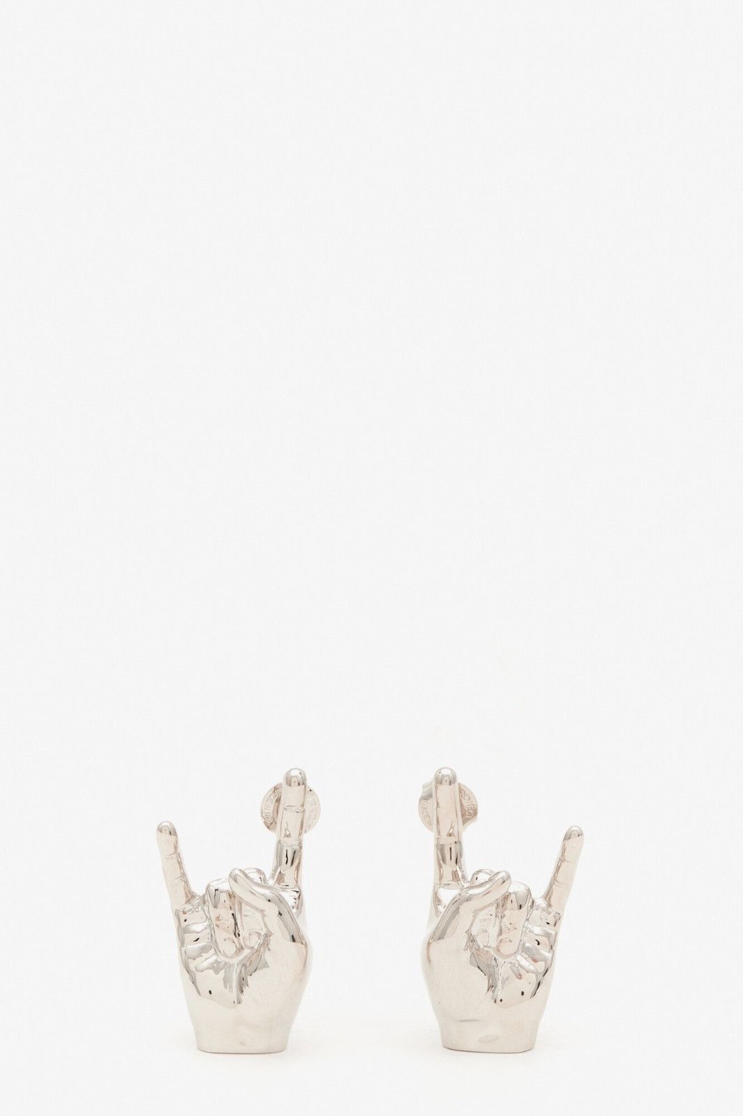 Y/Project o1s22i1n0924 Size: OS / Mini Rock On Earrings in Silver Size ONE SIZE - 1 Thumbnail