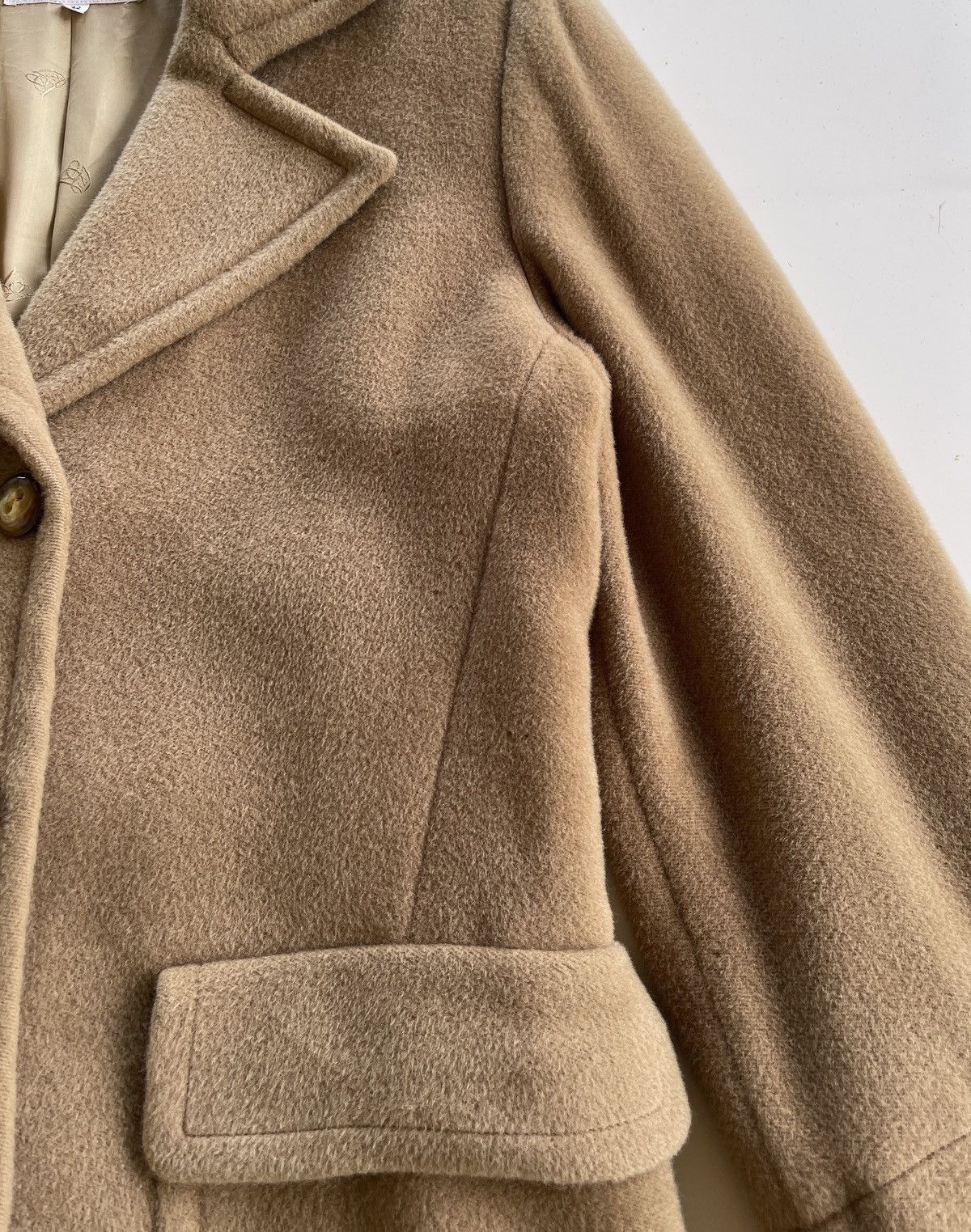 Valentino Valentino Cashmere Camel Coat Size M / US 6-8 / IT 42-44 - 14 Thumbnail