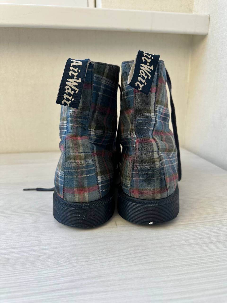 Dr. Martens Dr. Martens 1460 Tartan Plaid Fabric Ankle Combat Boot Size US 6 / EU 39 - 7 Thumbnail